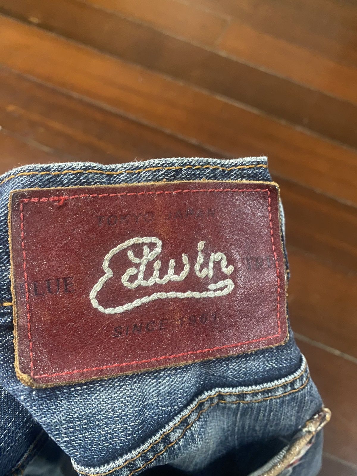 Edwin Flare Edwin blue trip Mudwash Rusty Distress Jean Size US 33 - 13 Thumbnail