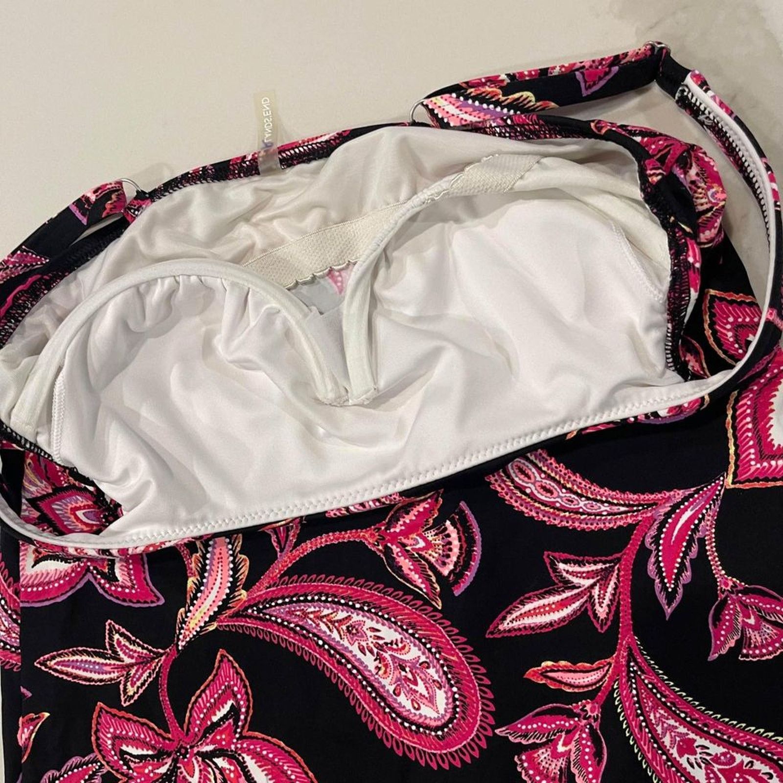 Lands' End Lands End Bathing Suit Tankini Swim Floral Paisley Womens 4 Size S / US 4 / IT 40 - 3 Thumbnail