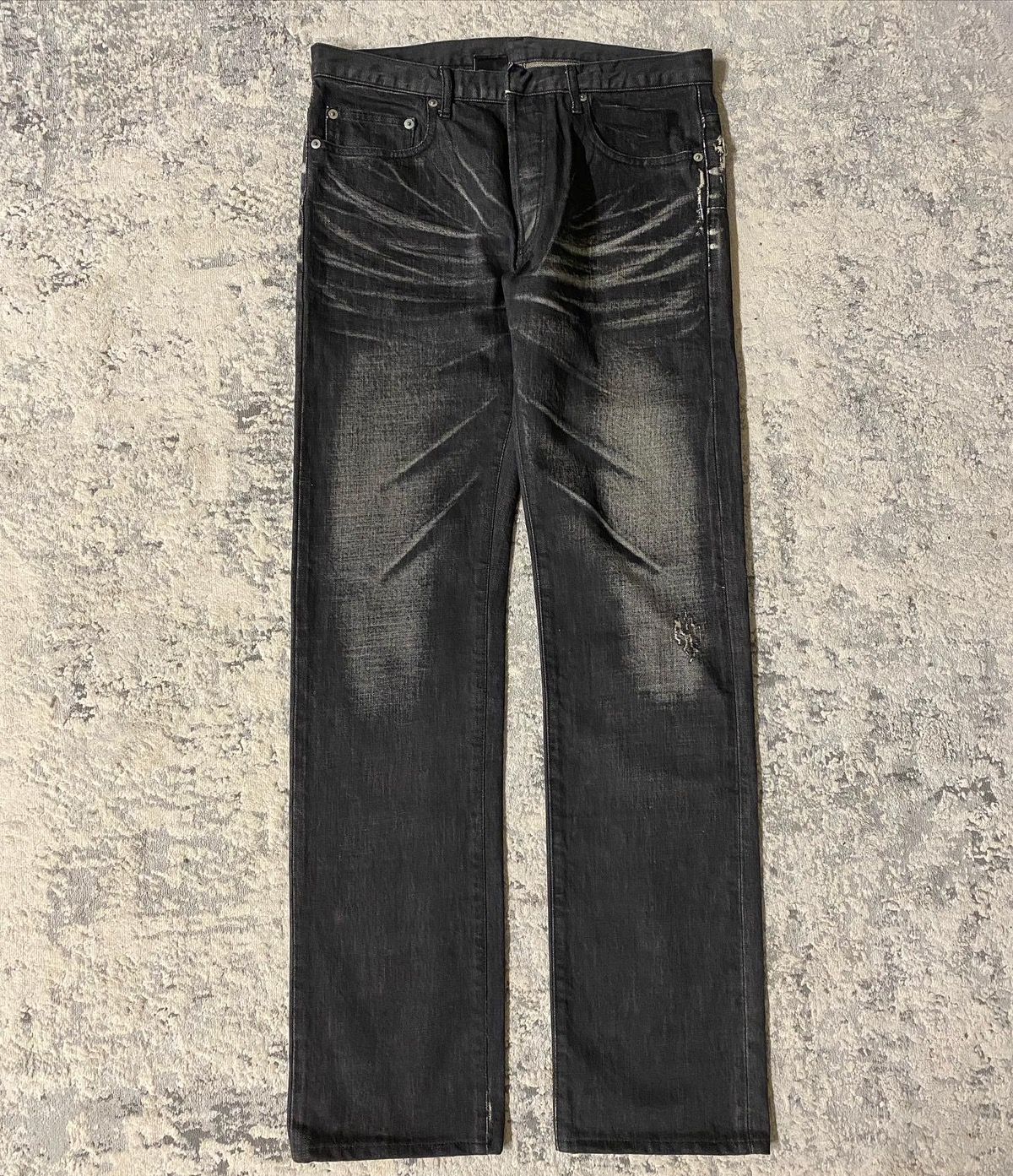Pre-owned Dior X Hedi Slimane Ss03 "follow Me" Claw Mark Jeans In Black
