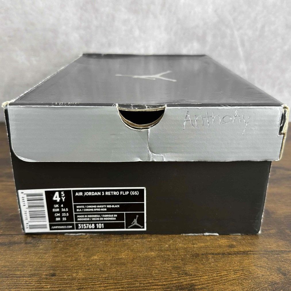 Jordan Brand Air Jordan 3 Retro Flip White 2007 Size 4.5 GS 6W 315768-101 Size US 6 / IT 36 - 9 Thumbnail
