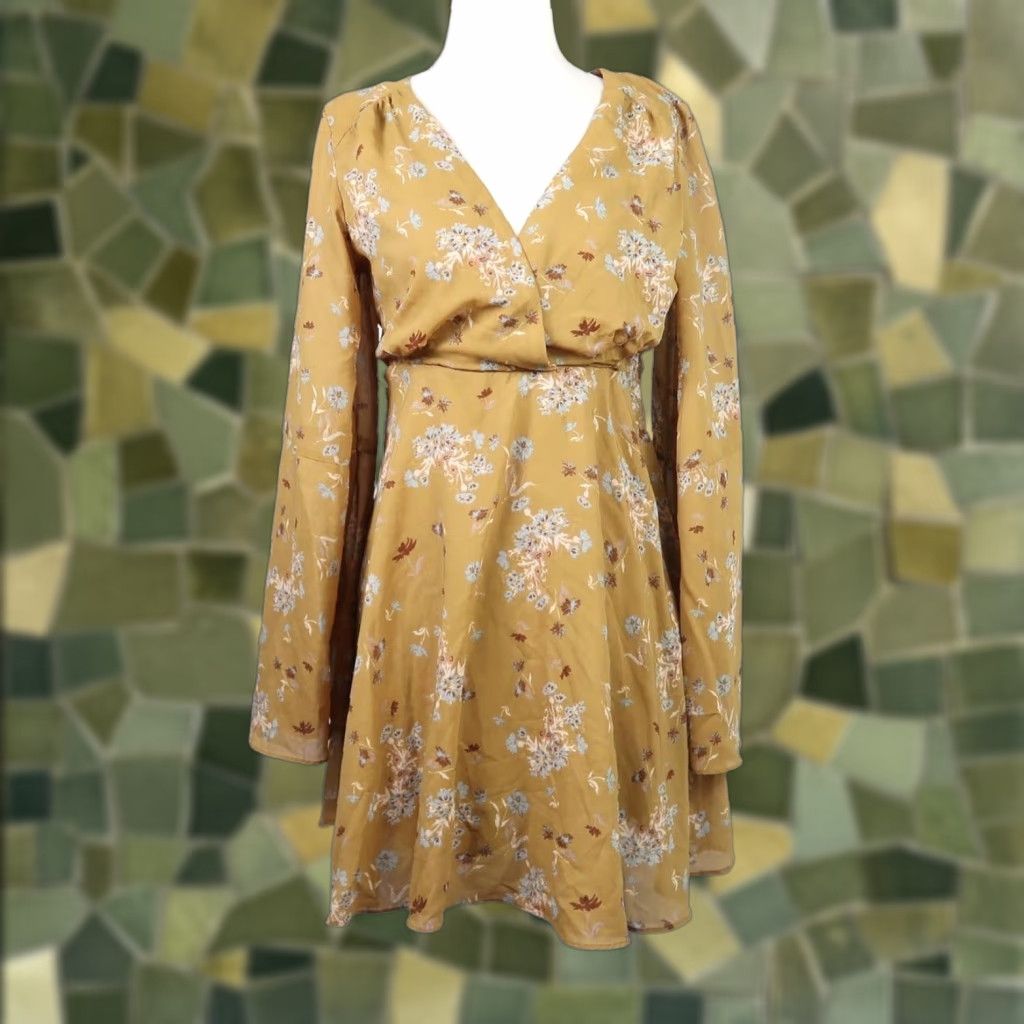 free people french quarter wrap mini dress Free People French Quarter Wrap Mini Dress