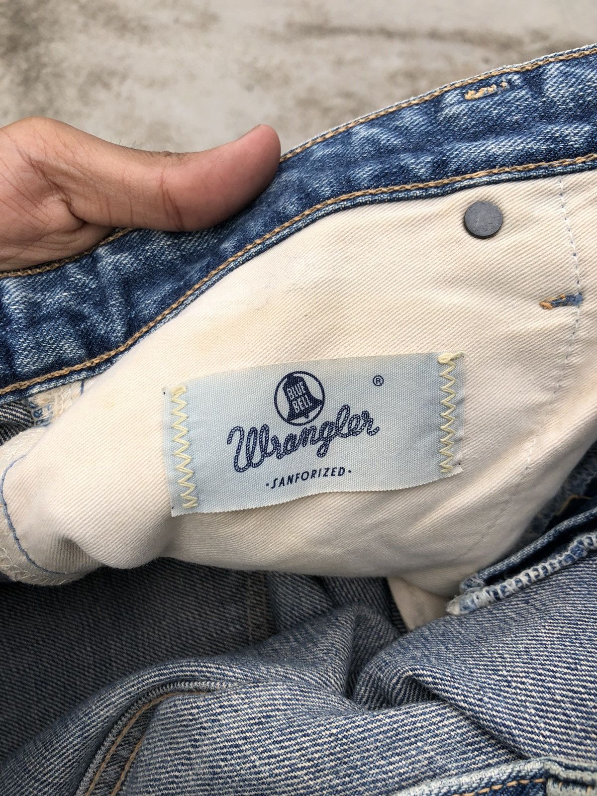 Vintage VINTAGE WRANGLER BLUE BELL SELVEDGE DENIM Size US 31 - 7 Thumbnail