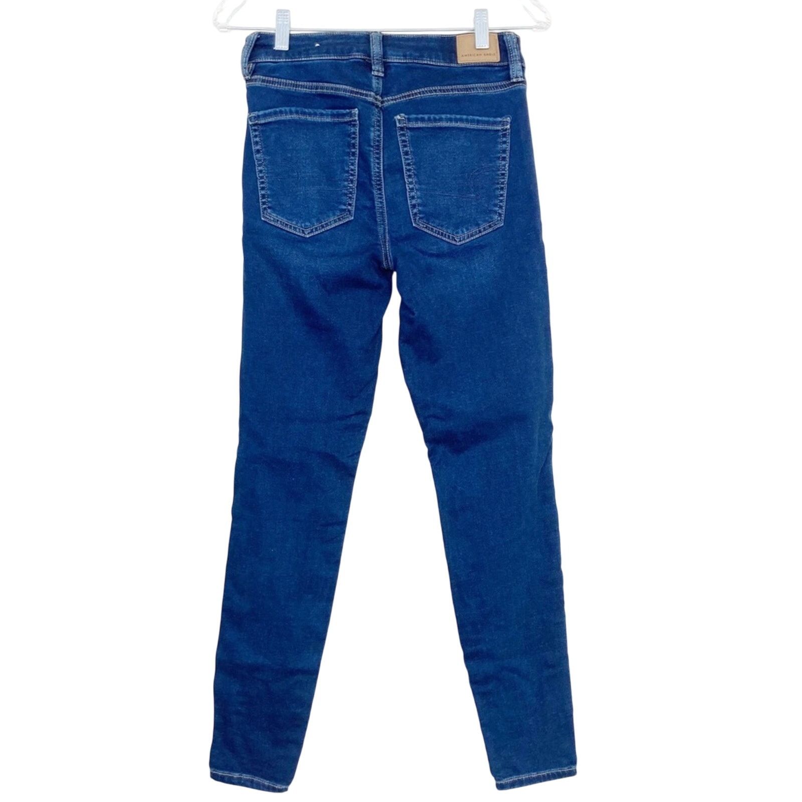 American Eagle Outfitters American Eagle Hi Rise Jegging High Waisted Skinny Jeans 2 Size 26" / US 2 / IT 38 - 2 Thumbnail