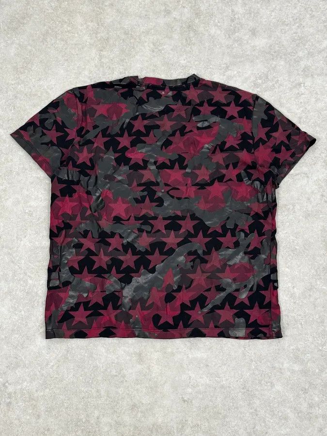 Valentino Valentino Black & Red Star Camo T-Shirt Size US S / EU 44-46 / 1 - 4 Thumbnail