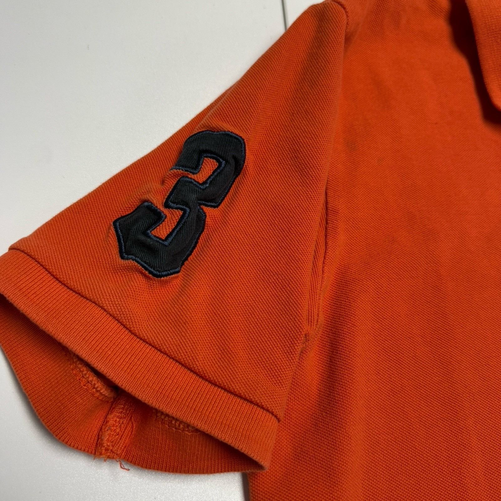U.S. Polo Assn. US Polo Assn Collared Short Mens M 21.5x25 Orange Big Horse Size US M / EU 48-50 / 2 - 6 Thumbnail
