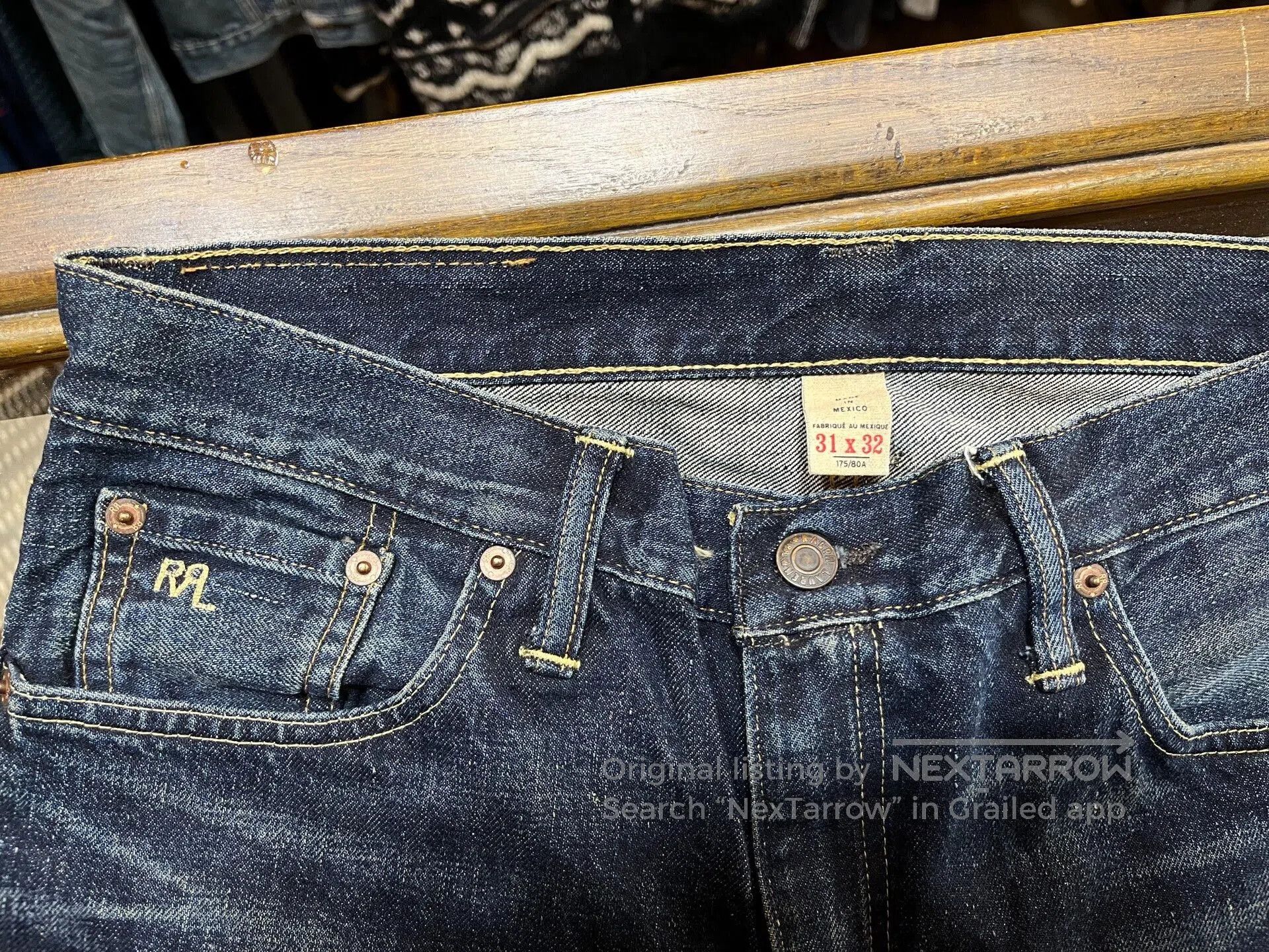 RRL Ralph Lauren rrl denim jeans double rl ralph lauren. Size US 31 - 3 Thumbnail