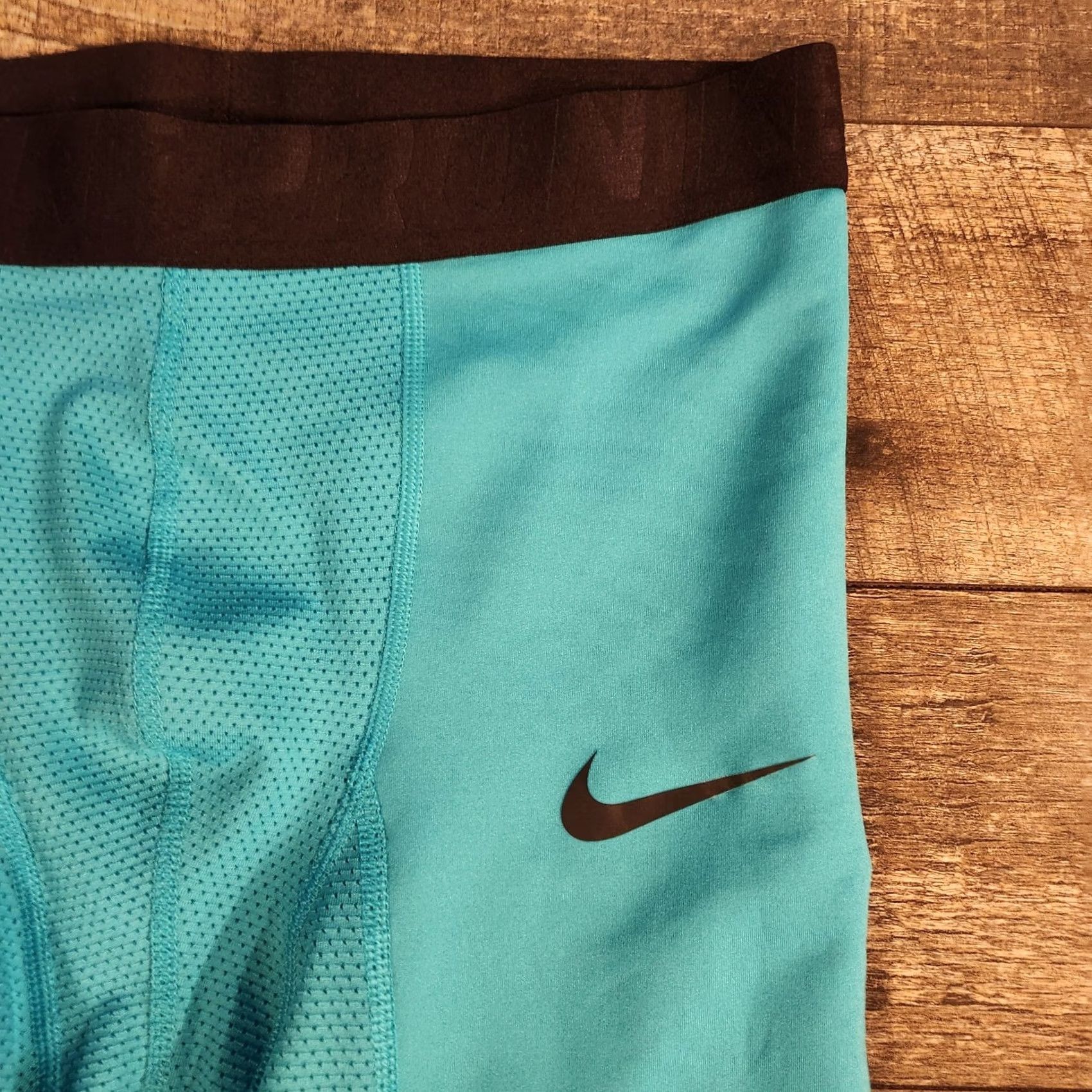 Nike Nike NBA Pro Hyperstrong Padded Compression Tights 3/4 Mens Medium Teal Size US 31 - 4 Thumbnail