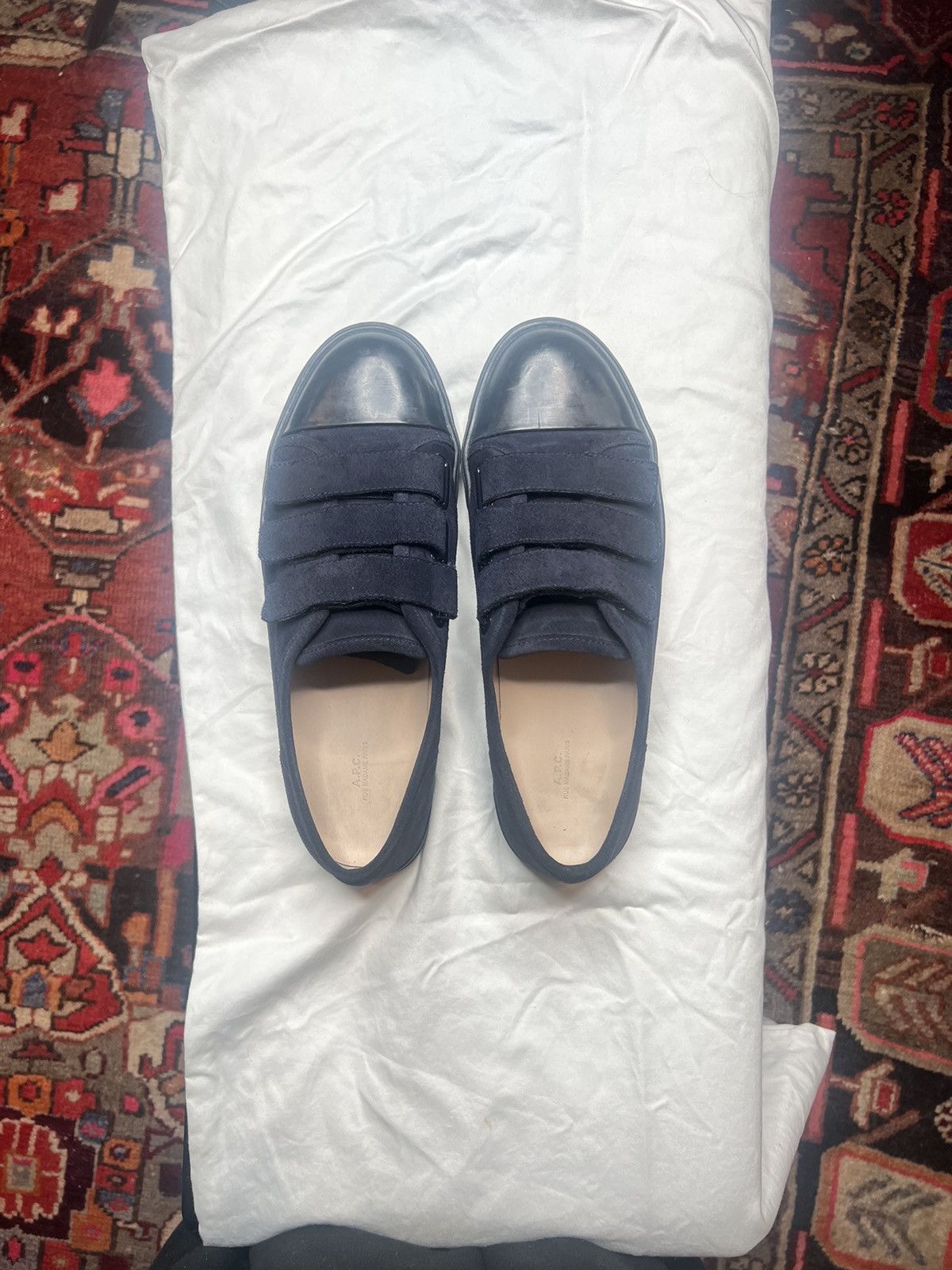 A.P.C. × Japanese Brand A.P.C Navy Suede Leather Shoes Size US 10 / EU 43 - 2 Thumbnail