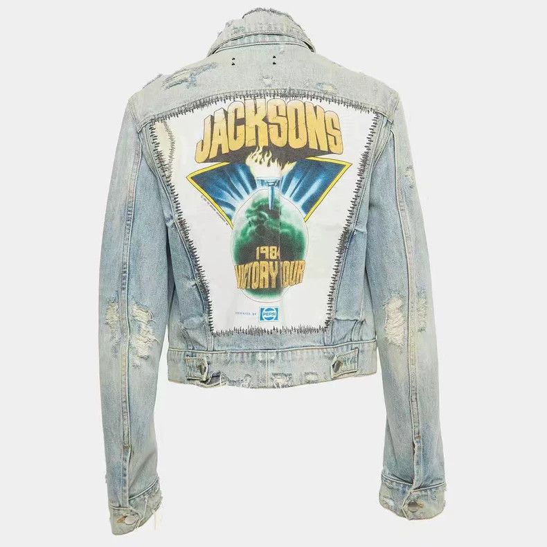 Amiri Amiri Jacksons back kill denim jacket 2502-Nextarrow Size US XS / EU 42 / 0 - 2 Thumbnail
