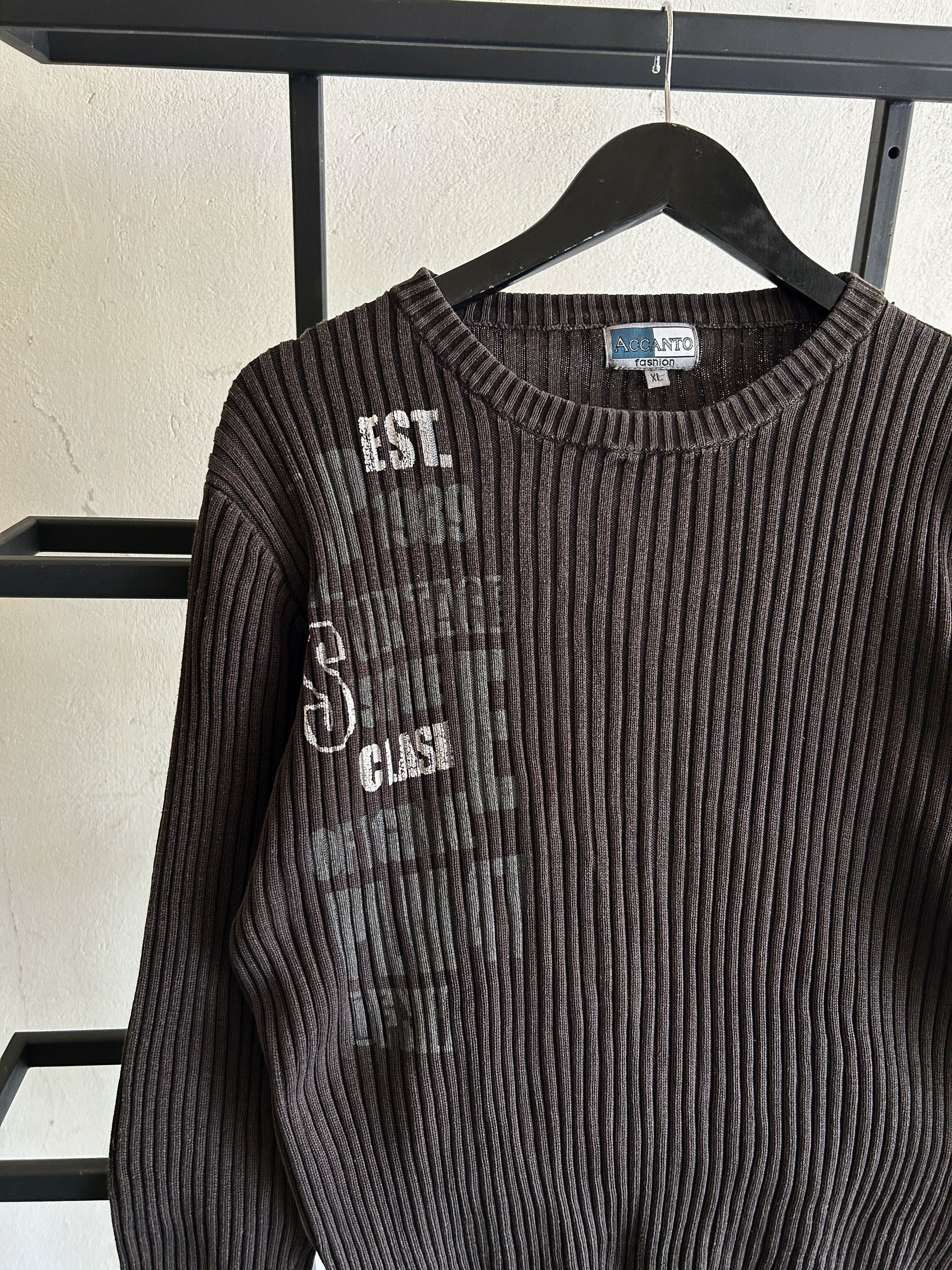 Hysteric Glamour Y2K Archive Black Ribbed Japanese Sweater Minimal Core Size US M / EU 48-50 / 2 - 4 Thumbnail