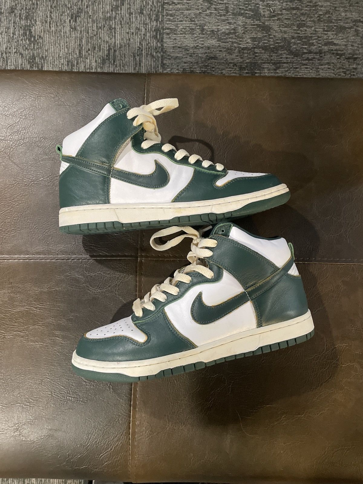 image of Nike Dunk High “Michigan State” Size 8 Shoes in Green, Men's
