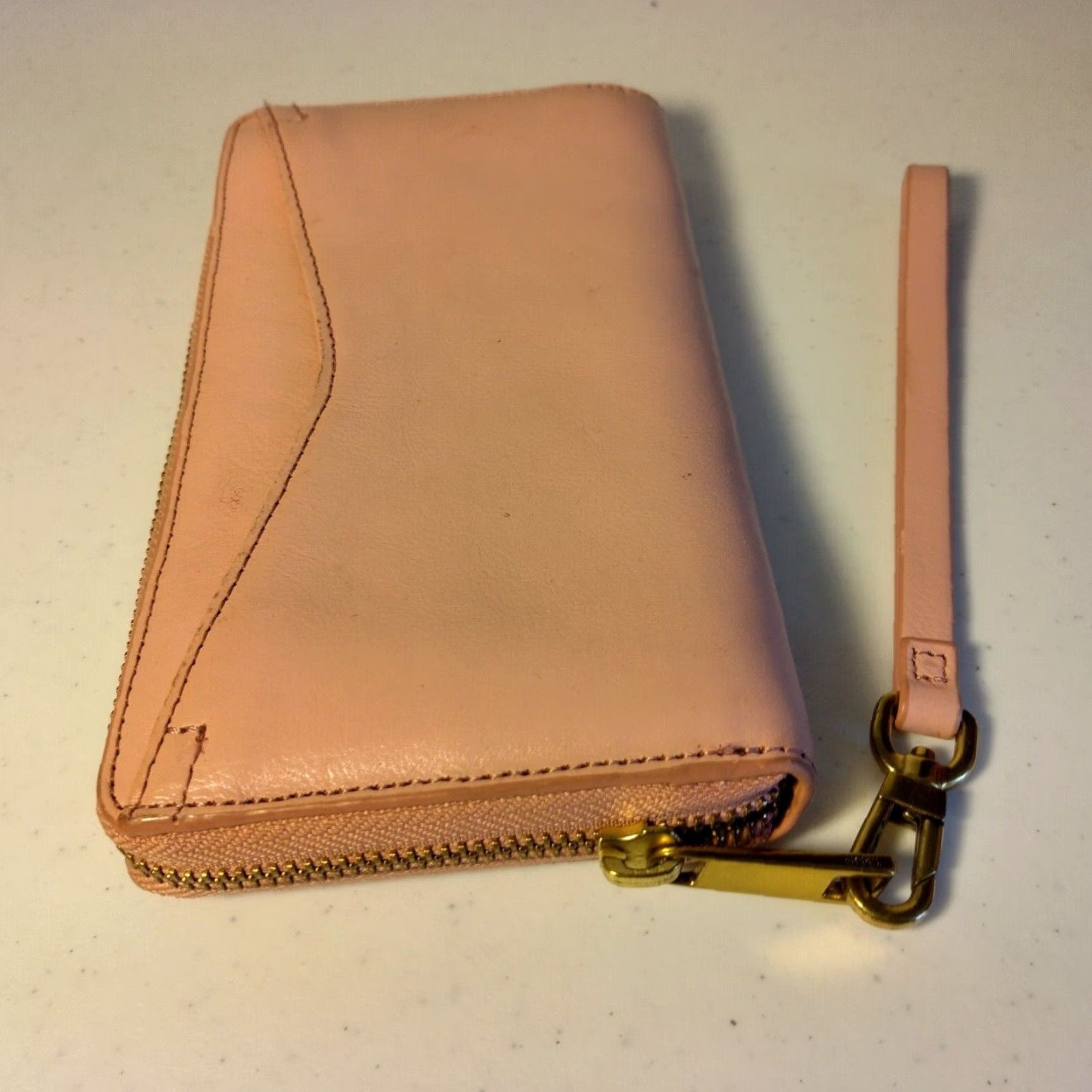 Fossil Fossil Wallet Clutch Leather Pink Dusty Rose Zip-Around Men? Women? Size ONE SIZE - 7 Thumbnail