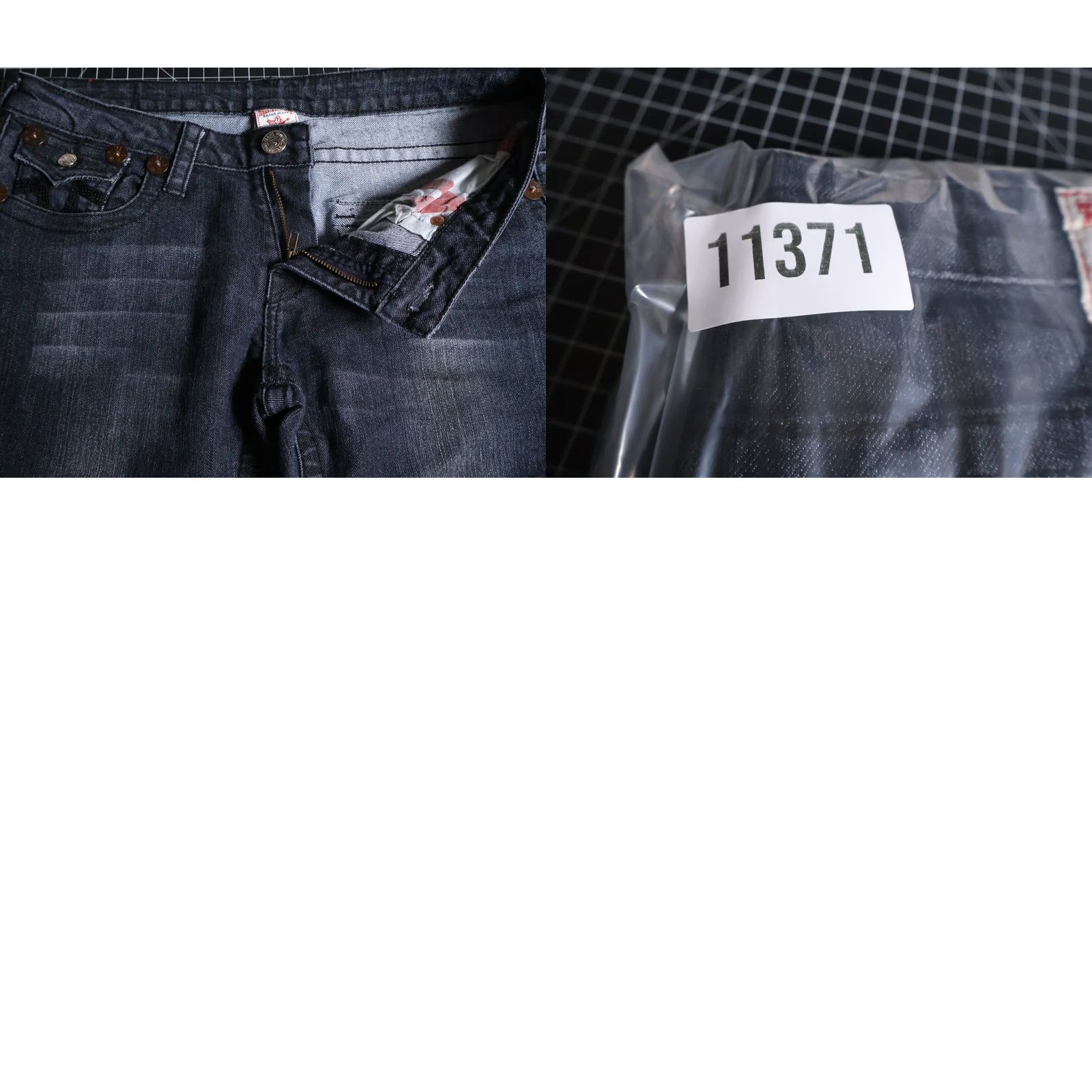 True Religion VINTAGE True Religion Joey Super T Jeans Women 30 Black Denim 5-Pocket Design Flap Pocket 32x32 Inseam 32 Size 30" / US 8 / IT 44 - 10 Thumbnail