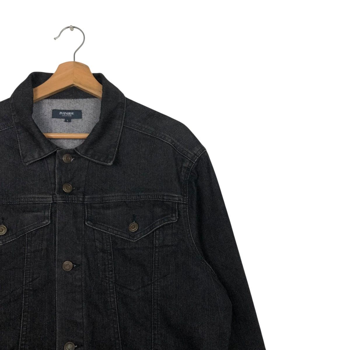 Japanese Brand 🔥VINTAGE TRUCKER DENIM JACKET IVANHOE ISSEY MIYAKE Size US L / EU 52-54 / 3 - 8 Thumbnail