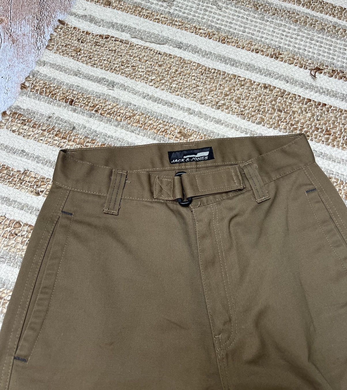 Jack & Jones × Japanese Brand × Vintage Jack & Jones vintage belted work pants Size US 32 / EU 48 - 4 Thumbnail