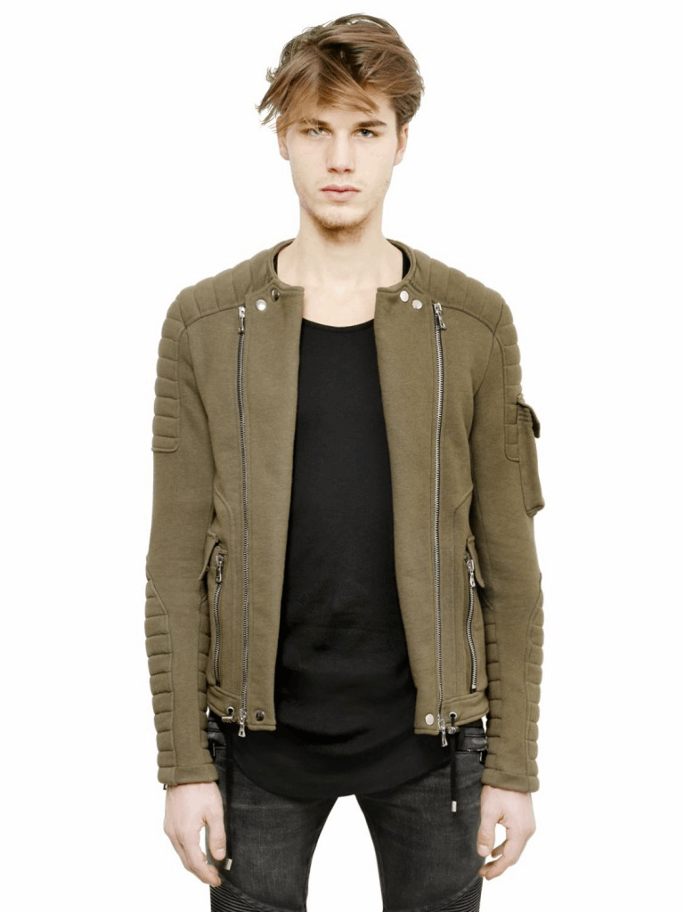 Balmain Balmain Multi-Pocket Suede Moto Jacket by Decarnin Size US L / EU 52-54 / 3 - 2 Thumbnail