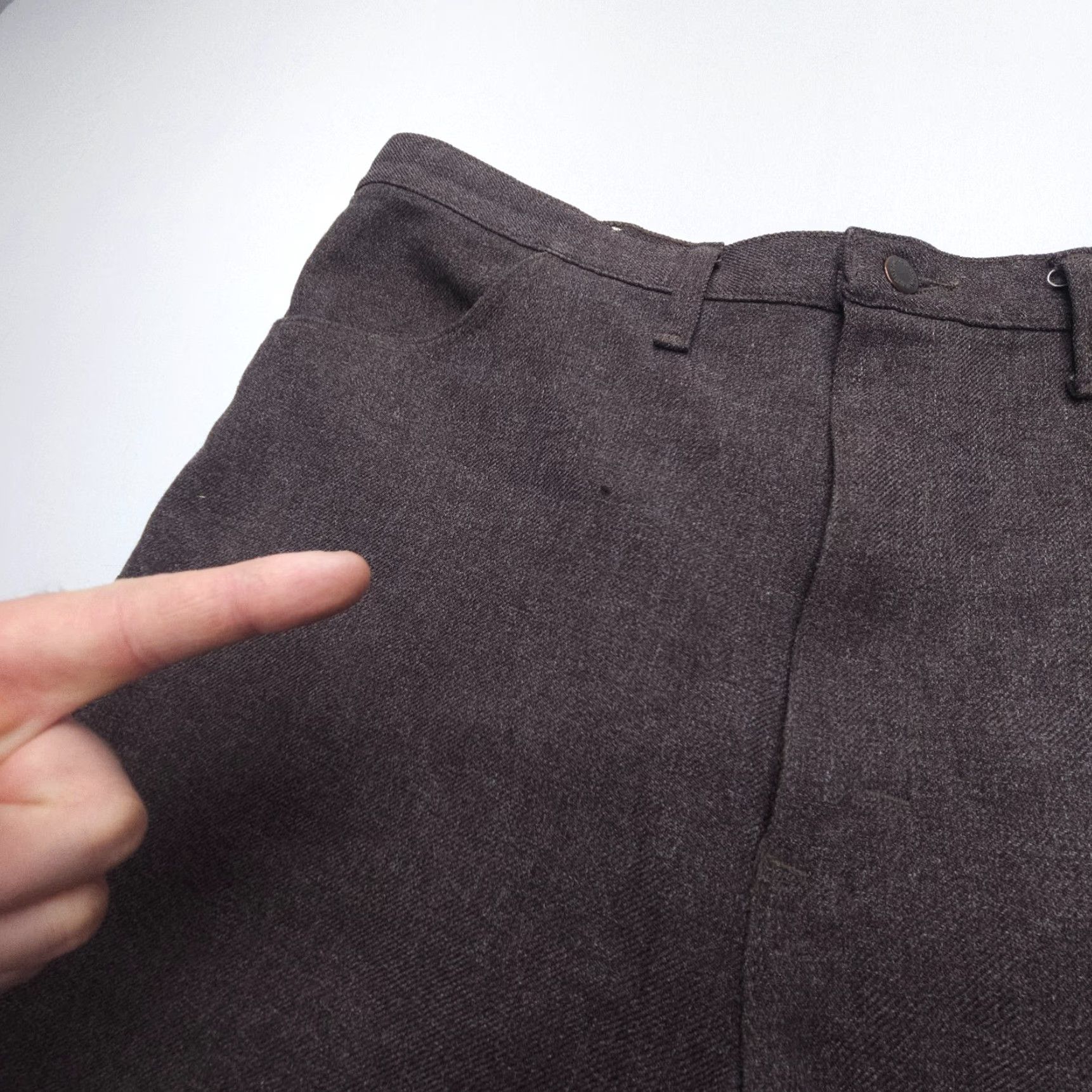 Wrangler VINTAGE Wrangler Pants Jeans Mens 40 x 30 Regular Bootcut Brown USA Made Western Rodeo Dress Pants with Pockets Size US 40 / EU 56 - 7 Thumbnail