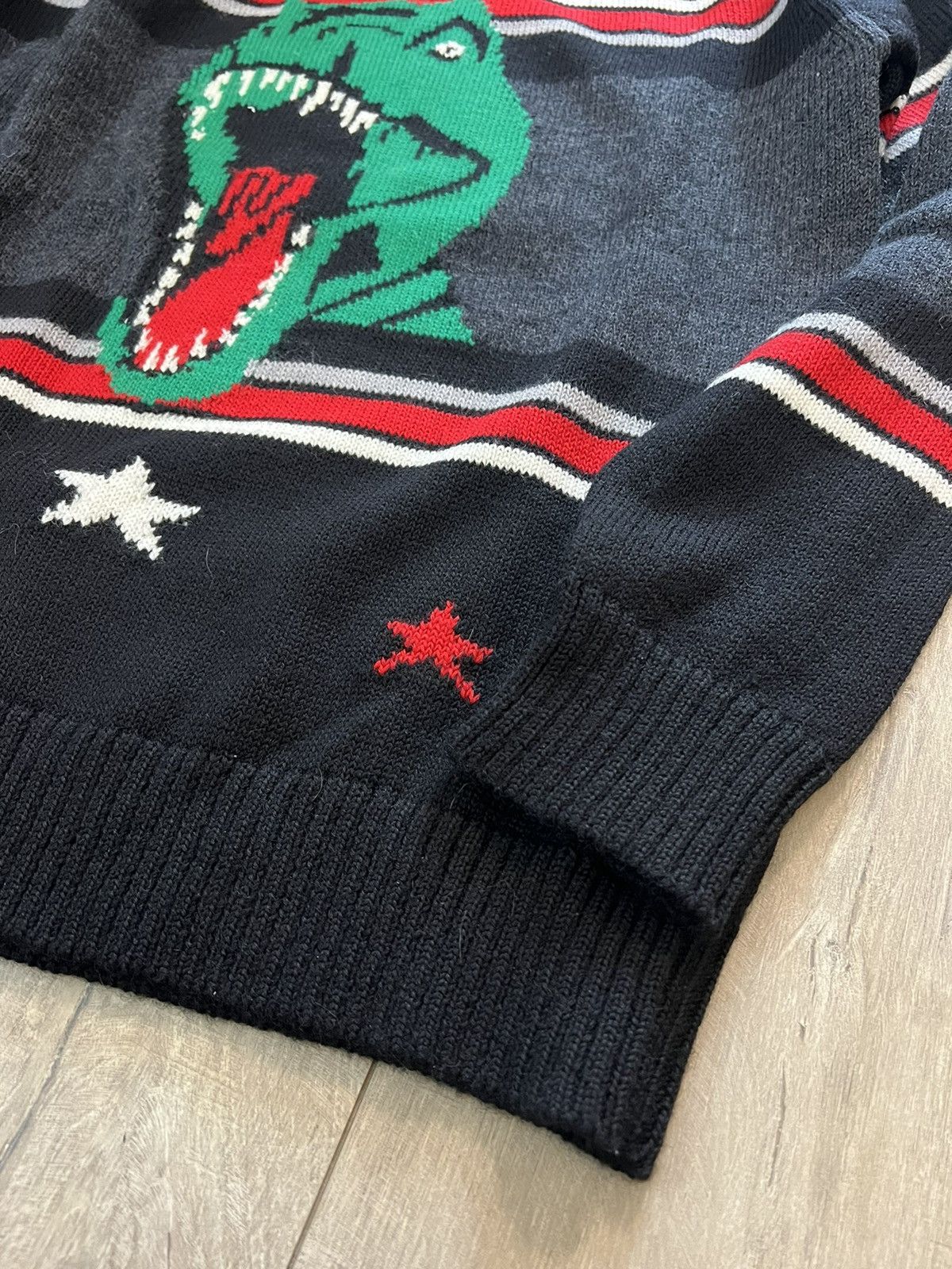 Hedi Slimane × Saint Laurent Paris 16SS T-Rex Jumper sz XS Size US XS / EU 42 / 0 - 5 Thumbnail