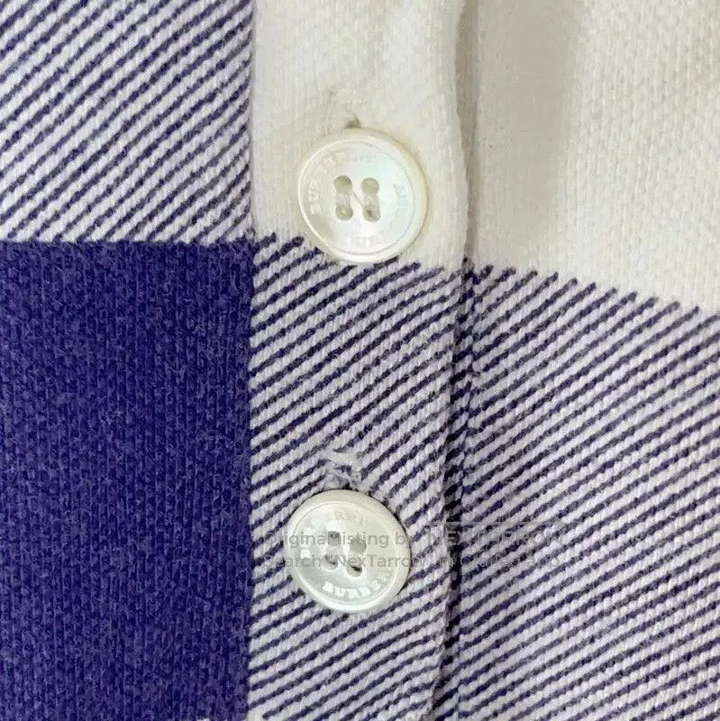 Burberry Burberry White and Purple Checkered Polo. Size M / US 6-8 / IT 42-44 - 4 Thumbnail
