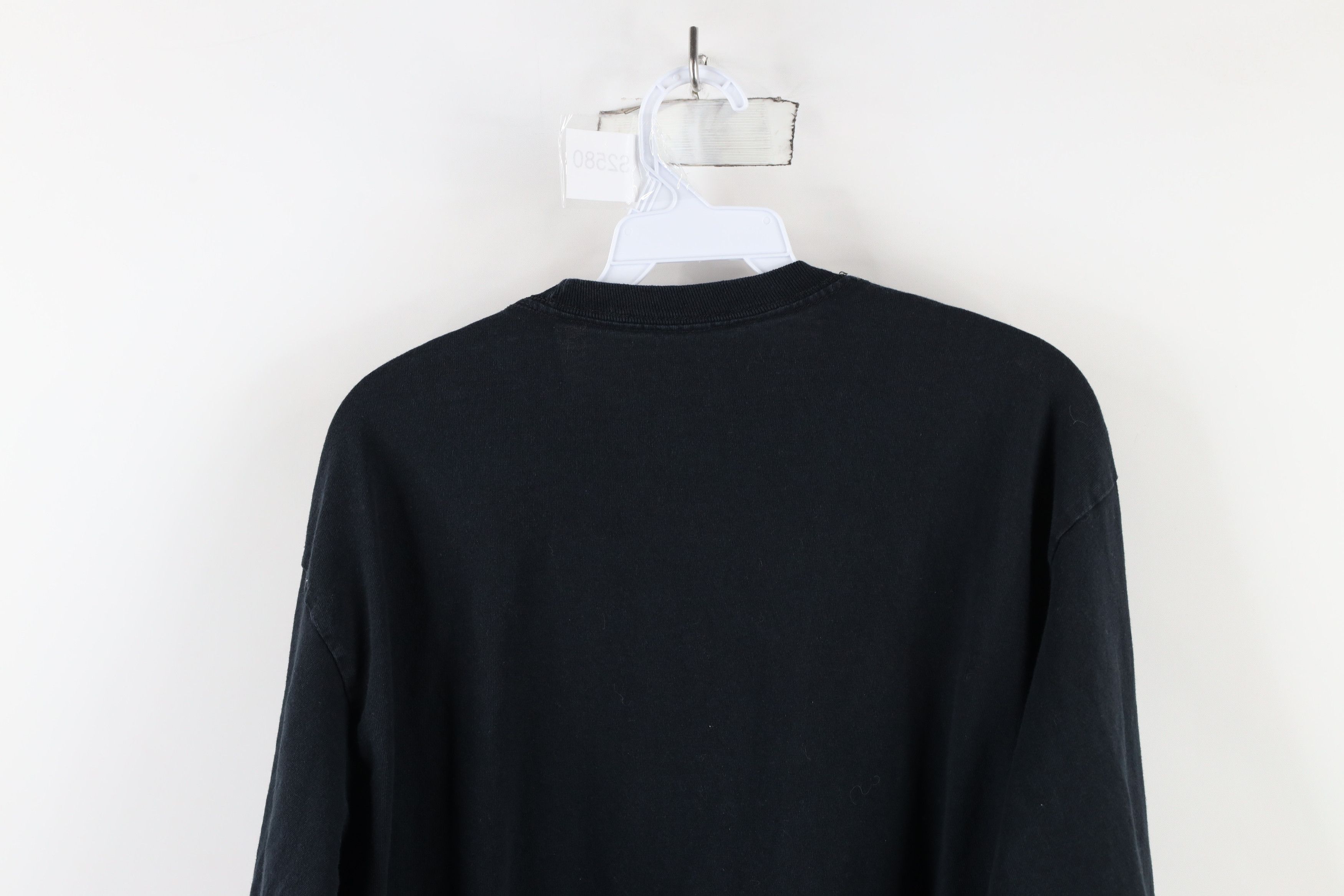 Vintage Vintage 90s Streetwear Long Sleeve T-Shirt Black Cotton Size US L / EU 52-54 / 3 - 8 Thumbnail