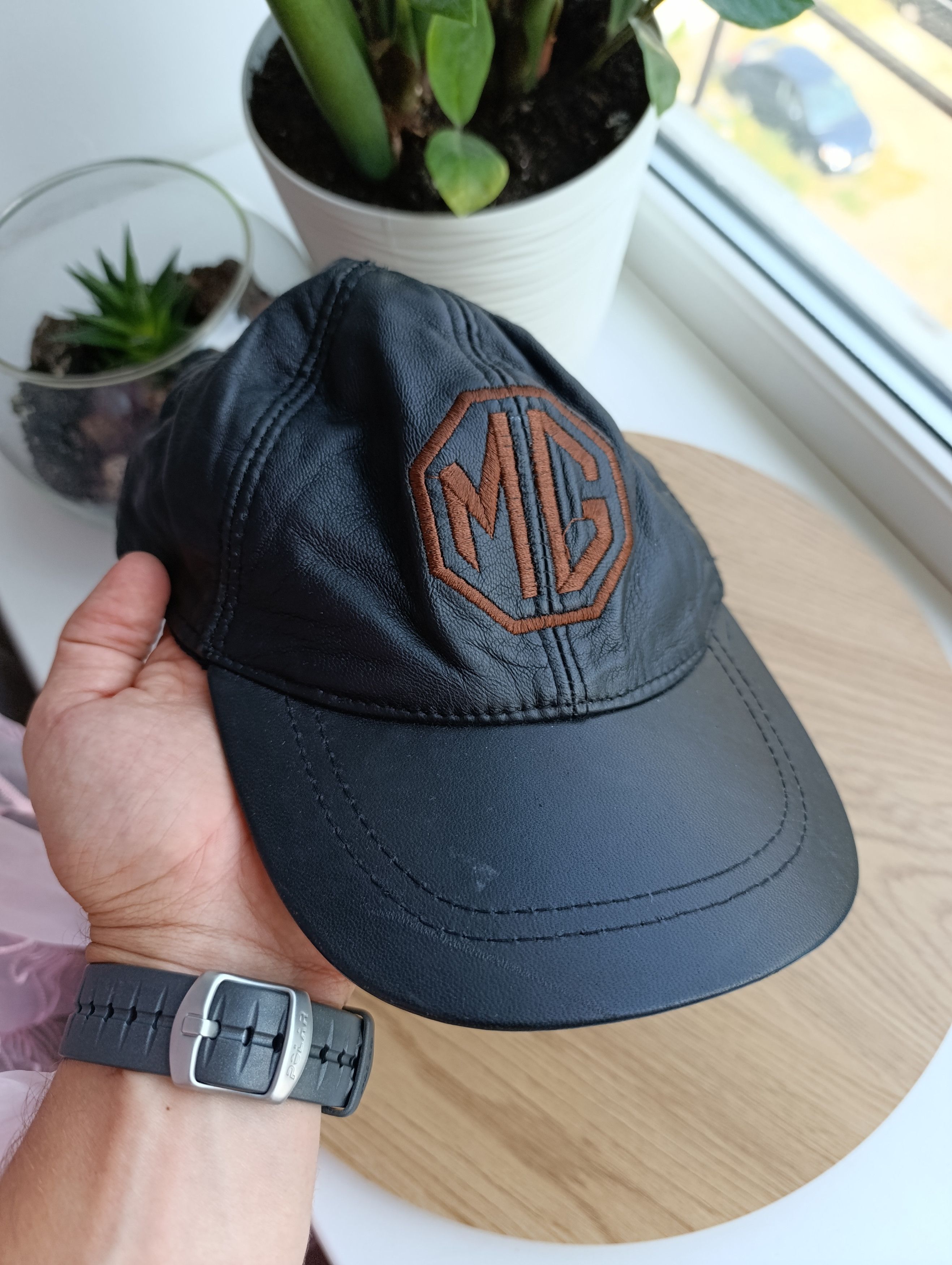 Vintage Morris Garaged leather cap Size ONE SIZE - 4 Thumbnail