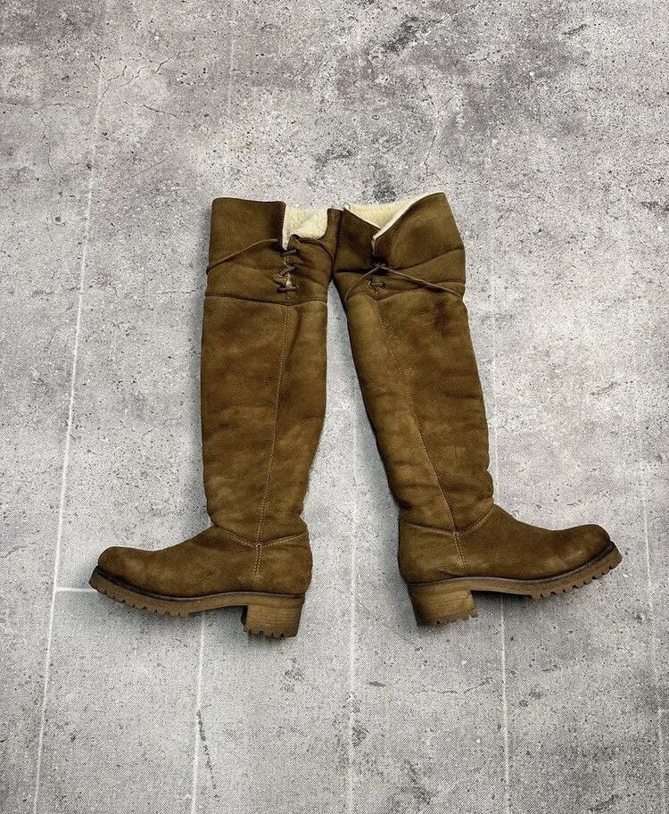 Genuine Leather × Moncler × Moncler Grenoble Vintage Leather Suede Boots High Luxury Moncler Size US 8 / EU 41 - 2 Thumbnail