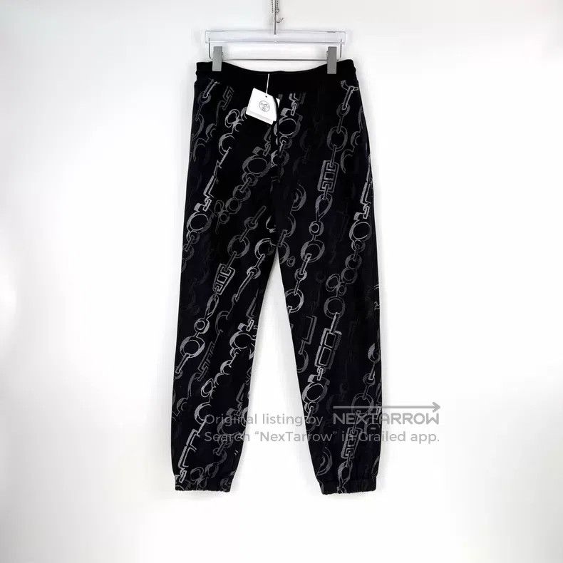 Hermes Hermes Light Black Full Rope Pattern Drawstring Pants Size 37" - 3 Thumbnail