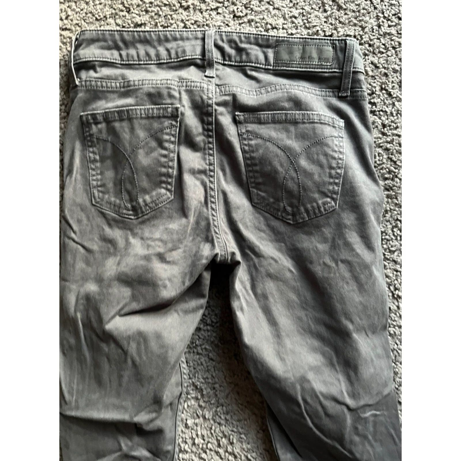 Calvin Klein Calvin Klein Jeans Skinny Style Means Slim 2/C2 Gray Women Size 2 Denim Cotton Inseam 25 Size ONE SIZE - 4 Thumbnail