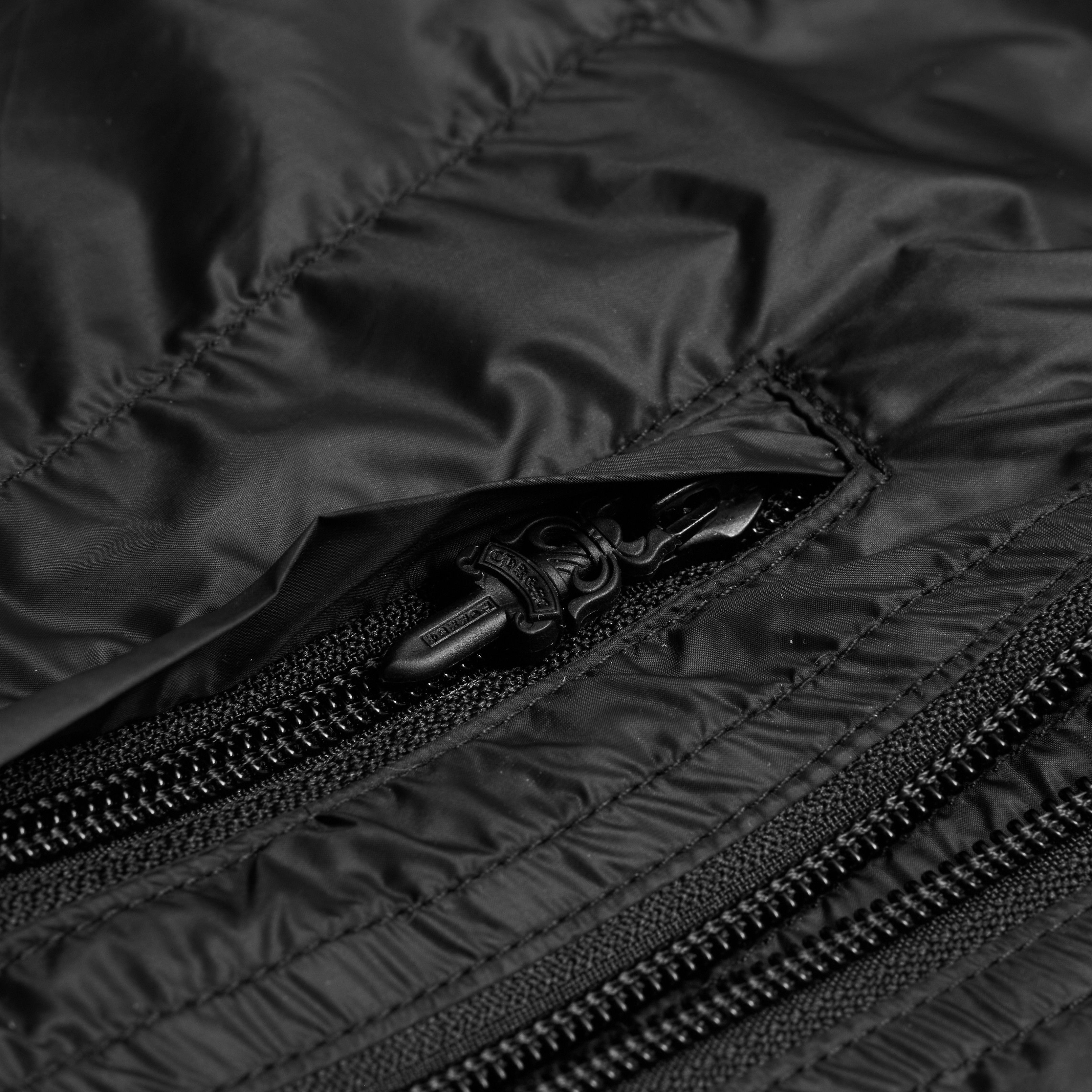 Chrome Hearts CHROME HEARTS Submission Dagger Zippull Ves Black Poly Size 40L - 3 Thumbnail