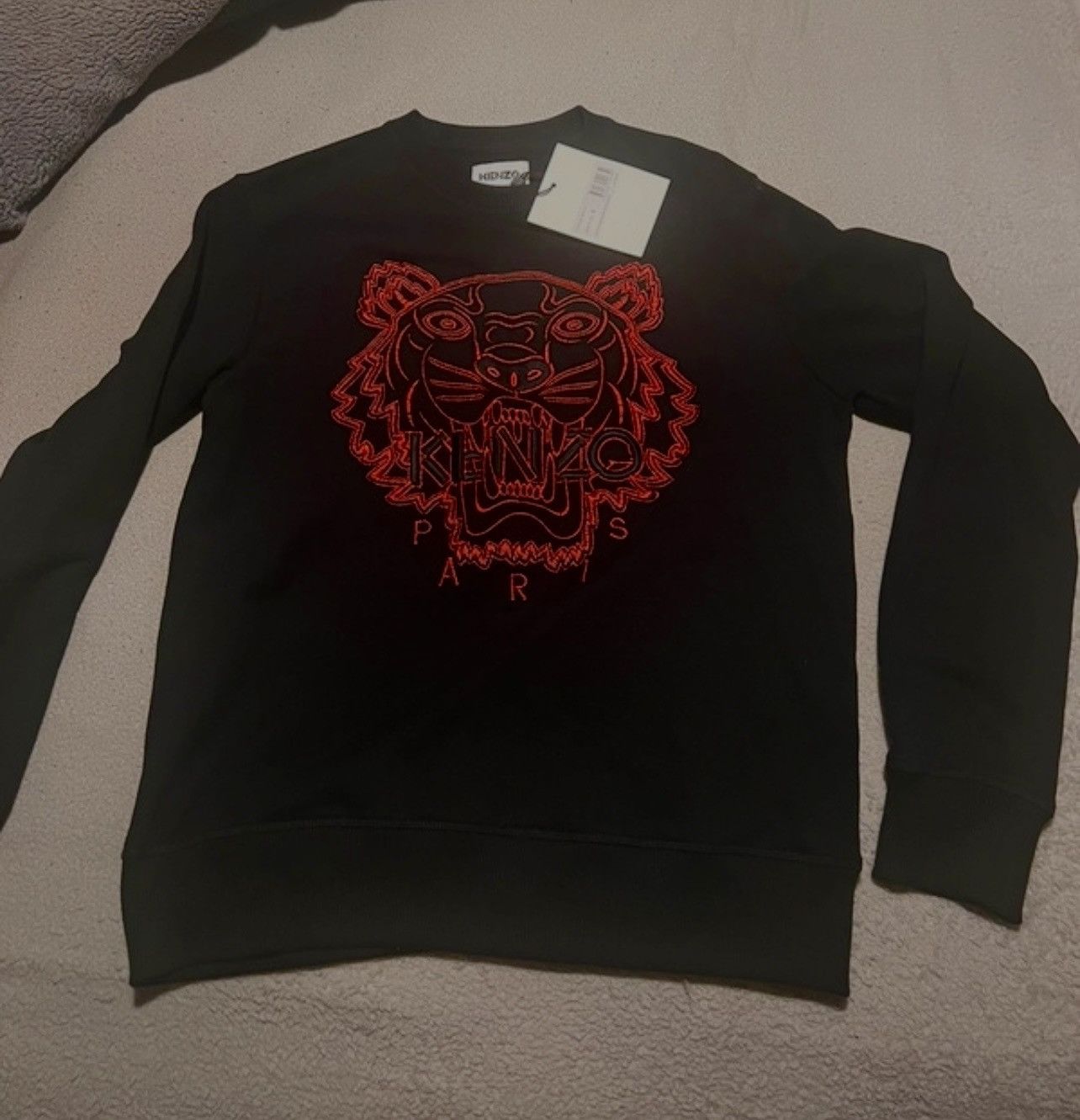 Image of Kenzo Tiger Jumper in Black, Men's (Size Small)