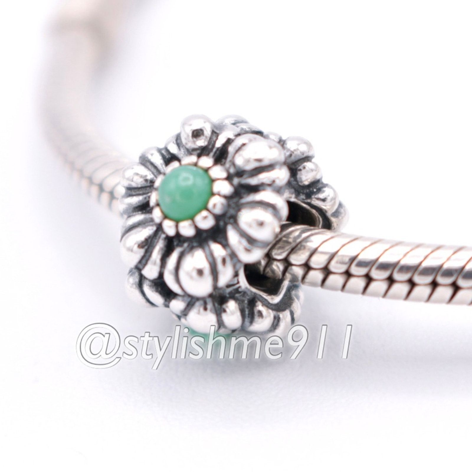 pandora Authentic PANDORA December Birthday Blooms Charm - 790580TQ Size ONE SIZE - 2 Thumbnail