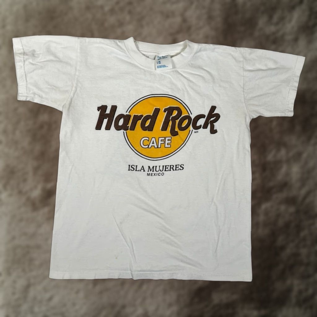 Hard Rock Cafe VINTAGE Hard Rock Cafe T-Shirt Men Short Sleeve Size M White 90s London Rock Small| Size US M / EU 48-50 / 2 - 1 Thumbnail