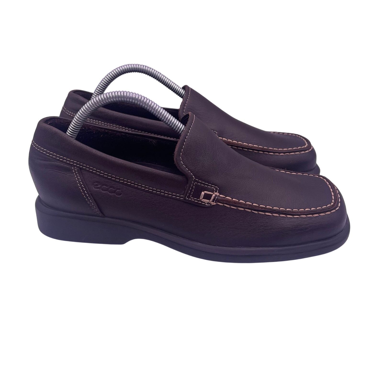 Ecco ECCO Brown Leather Loafers Slip On Comfort Dress Mens 7.5 Size US 7.5 / EU 40-41 - 1 Thumbnail