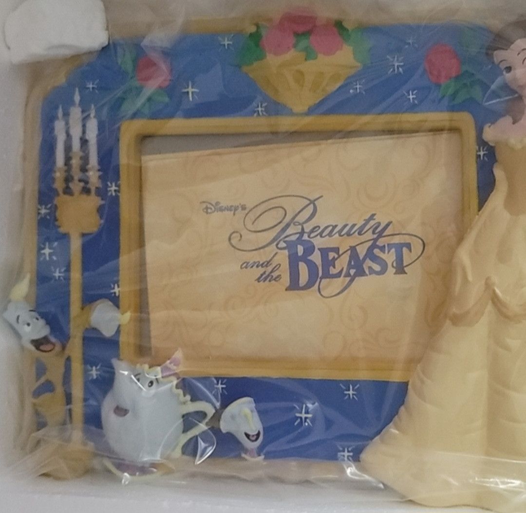 Disney NIB Vintage Disney's Beauty and the Beast Picture Frame Size ONE SIZE - 3 Thumbnail