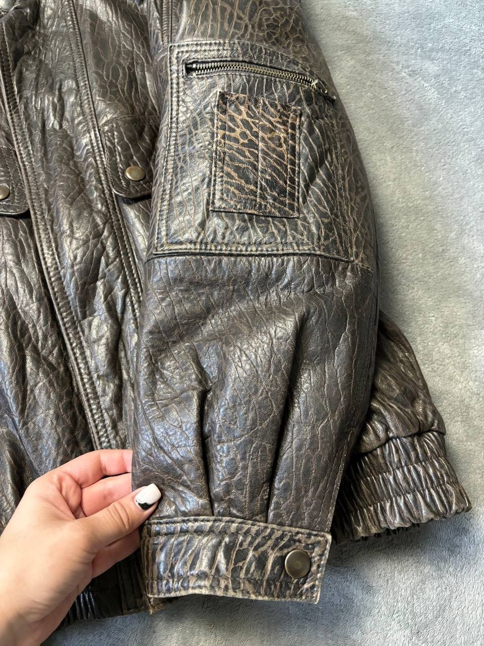 20471120 × Beauty Beast Vintage Giorgio Mobiani “alligator style” Leather avantgarde Size US XL / EU 56 / 4 - 3 Thumbnail