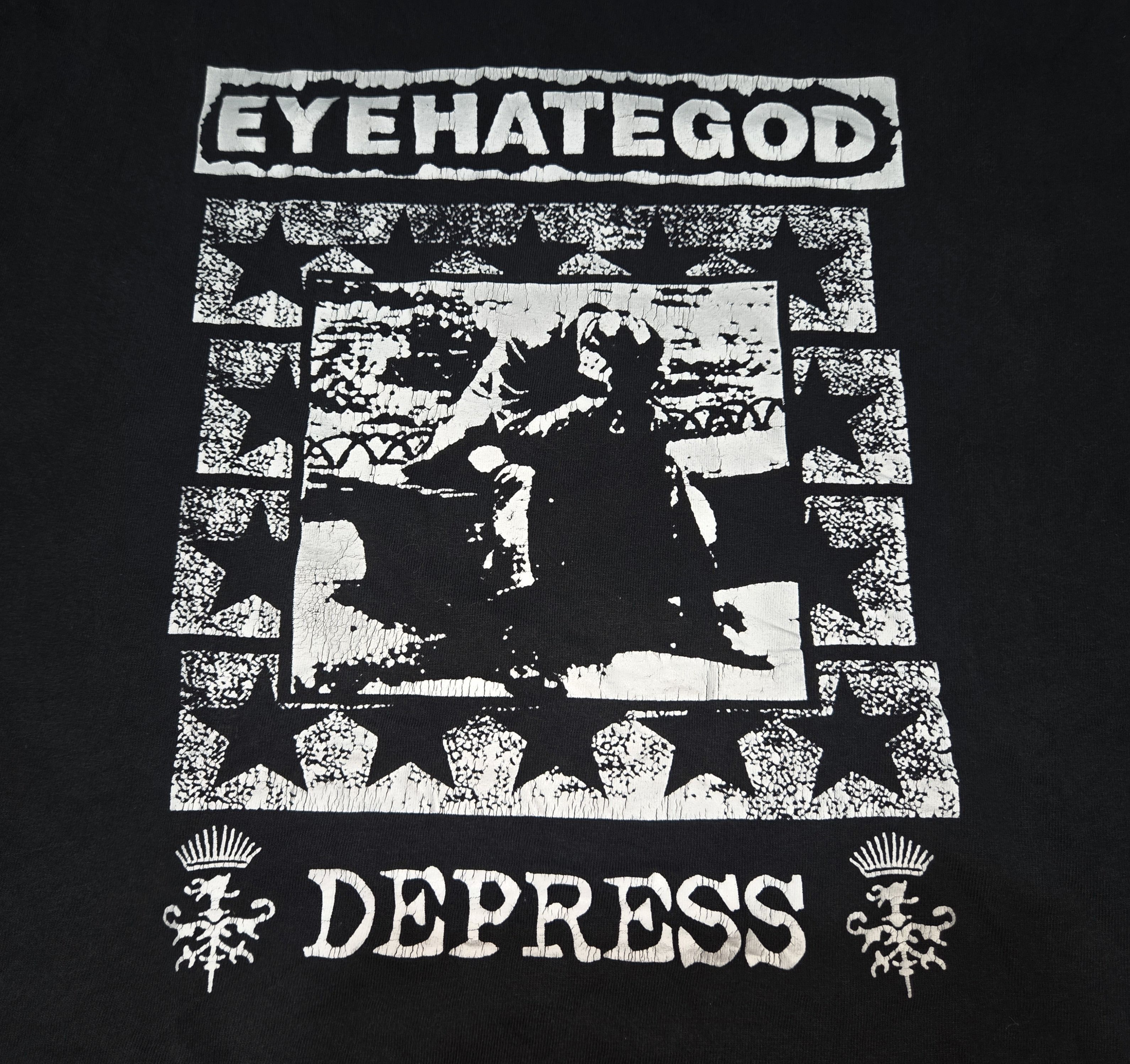 Band Tees × Vintage Vintage OG Metal Band Eyehategod Depress Nihilistic T Shirt Size US L / EU 52-54 / 3 - 6 Thumbnail