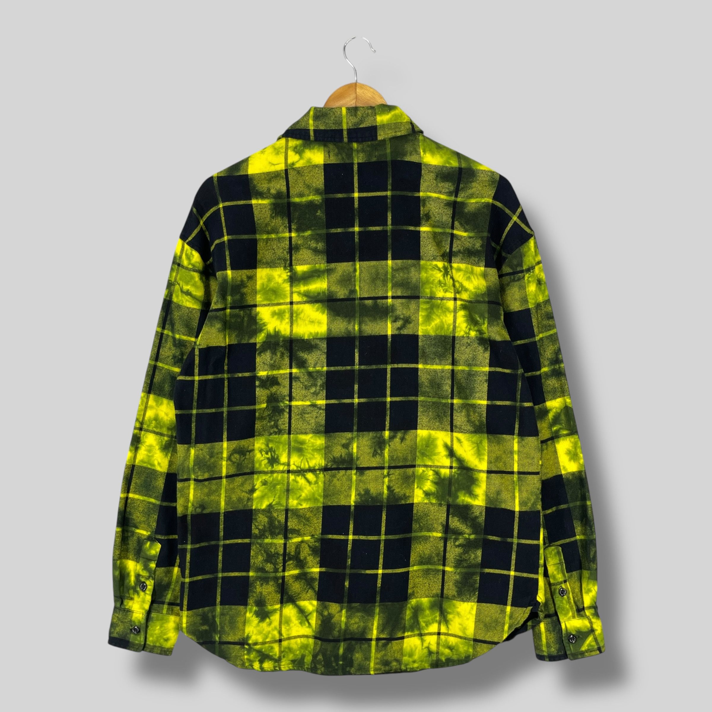 Flannel Vintage Fashion Nova Plaid Tie Dye Custom Button Up Size US M / EU 48-50 / 2 - 8 Thumbnail