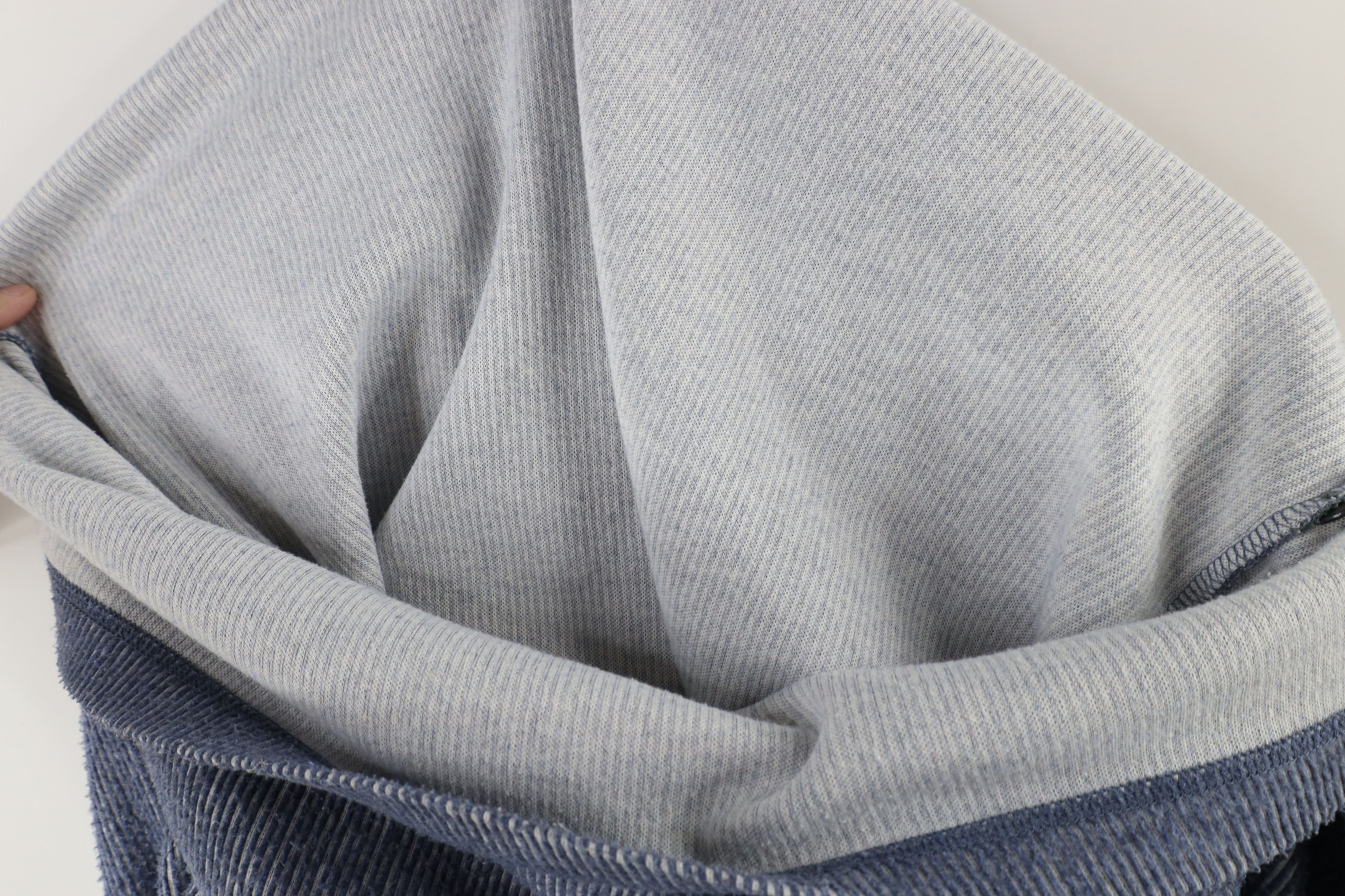Vintage Vintage 90s Streetwear Fleece Ribbed Knit Long Sleeve Polo Size US M / EU 48-50 / 2 - 8 Thumbnail