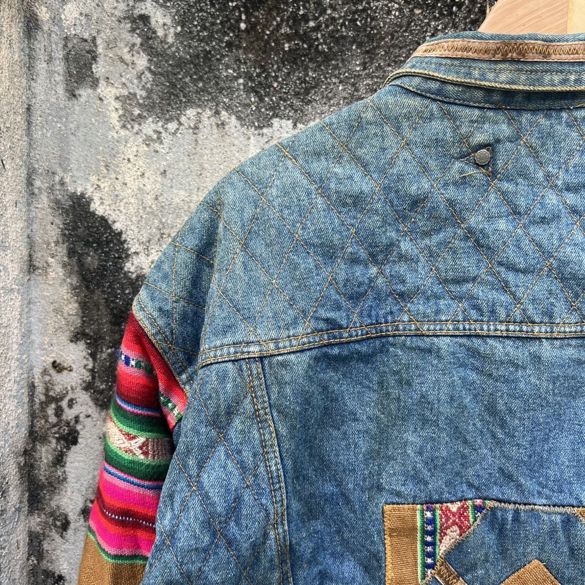 Japanese Brand “RARE” PATCHWORK HEAVY DENIM JACKET Size US XL / EU 56 / 4 - 10 Thumbnail