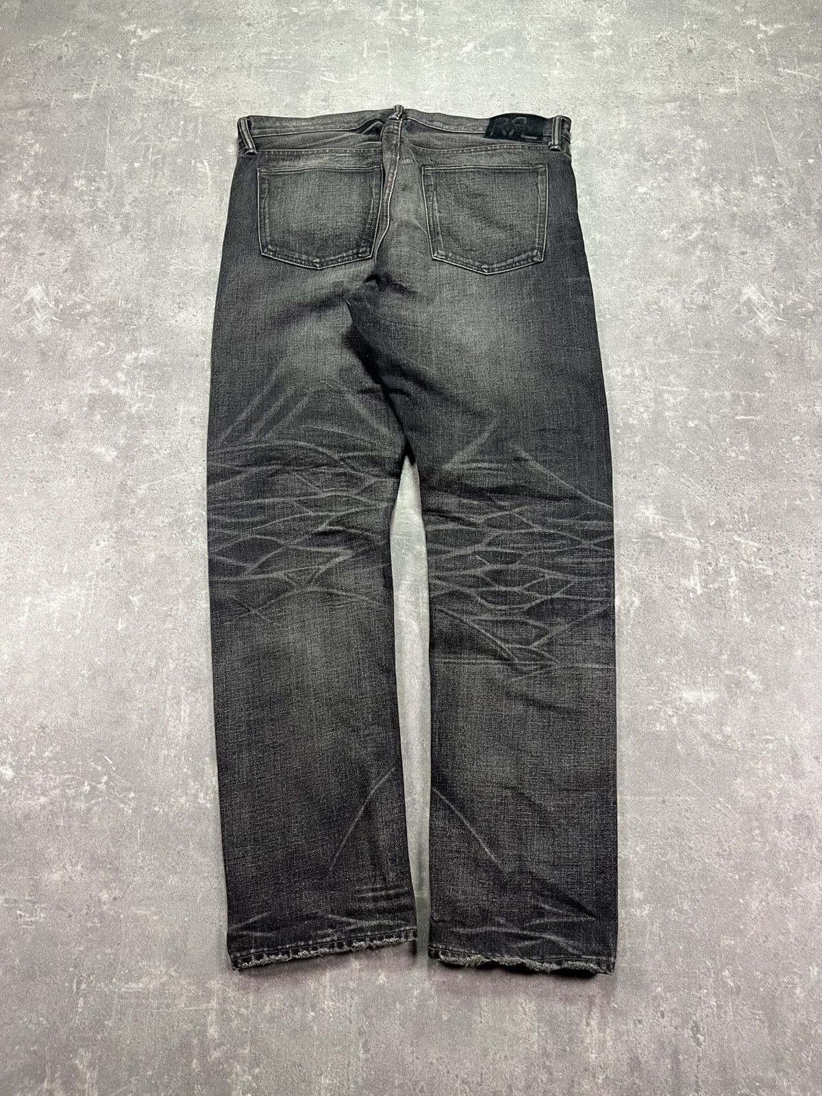RRL Ralph Lauren × Ralph Lauren RRL Ralph Lauren Slim Narrow Faded Selvedge Denim Jeans 38 Size US 38 / EU 54 - 2 Thumbnail