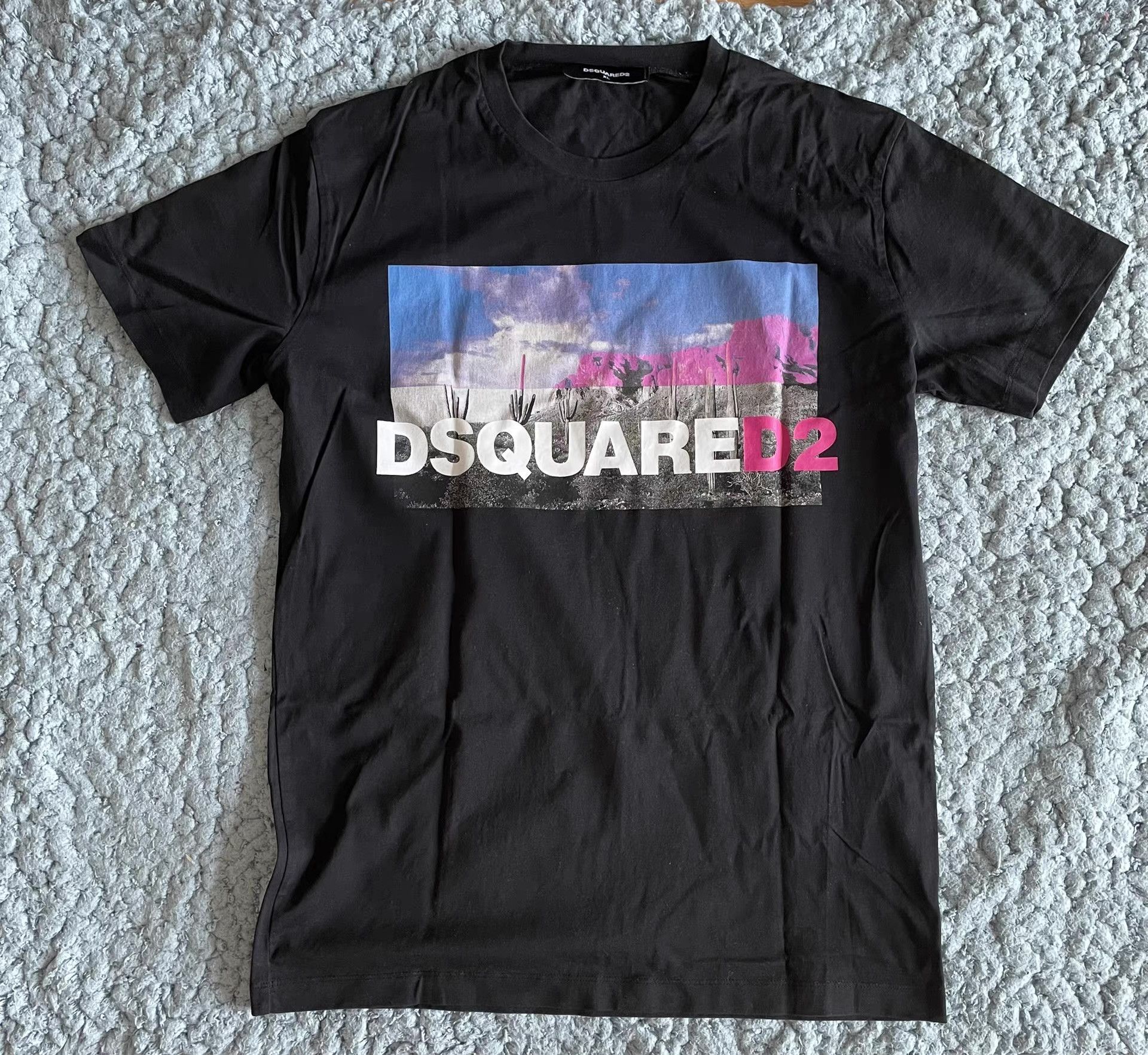 Dsquared2 DSquared2 (D2) Classic Black Short-Sleeve T-Shirt, Size US XL / EU 56 / 4 - 1 Thumbnail