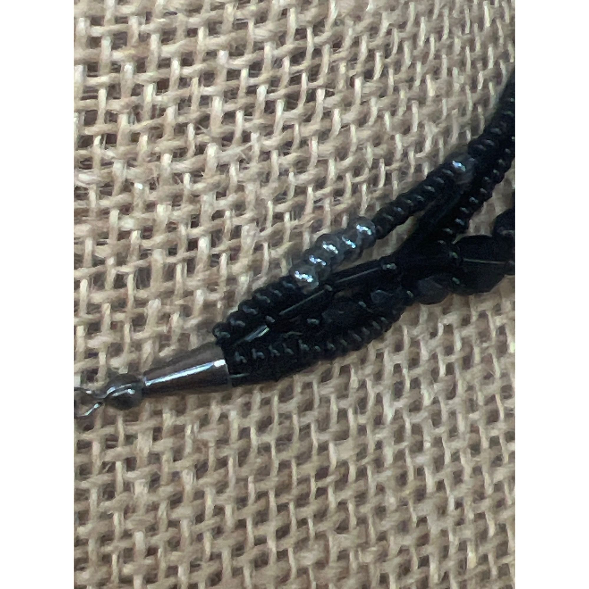 Other Vintage Estate Multi Strand Necklace Black Seed Glass Beads Size ONE SIZE - 4 Thumbnail