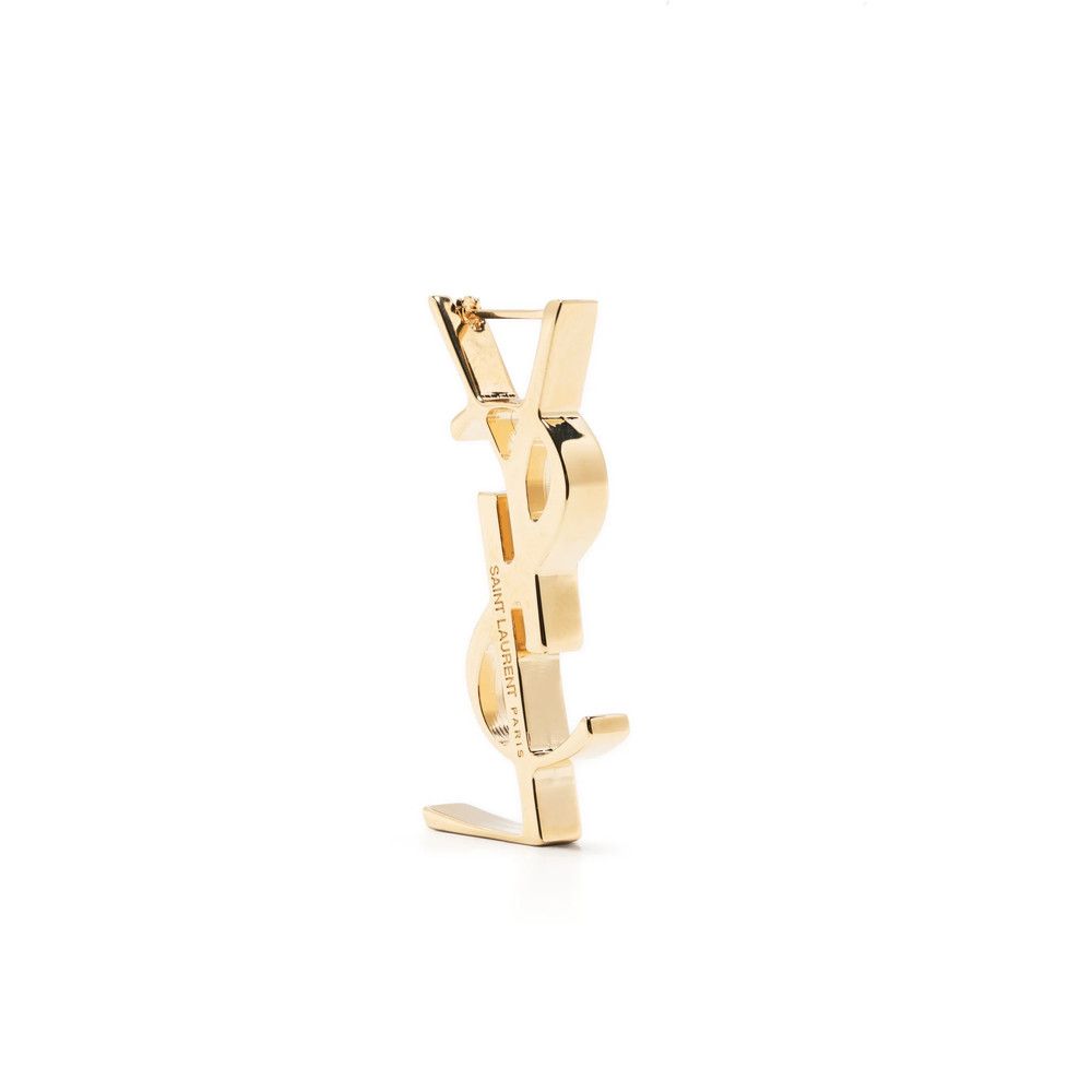 Saint Laurent Paris Saint Laurent GOLD Earrings Size ONE SIZE - 1 Thumbnail