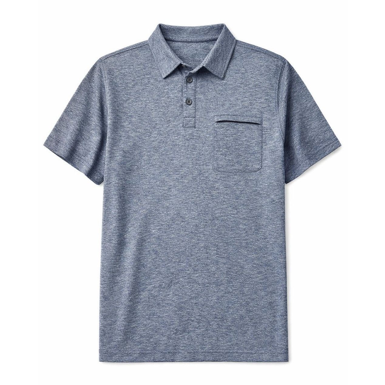 Duluth Trading Company Duluth Trading Mens XL Blue Heather Performance Polo Shirt Size US XL / EU 56 / 4 - 2 Thumbnail