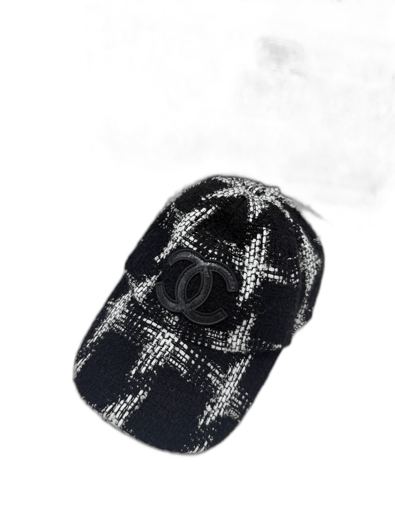 Chanel Chanel Tweed Logo Baseball Cap Size ONE SIZE - 1 Thumbnail