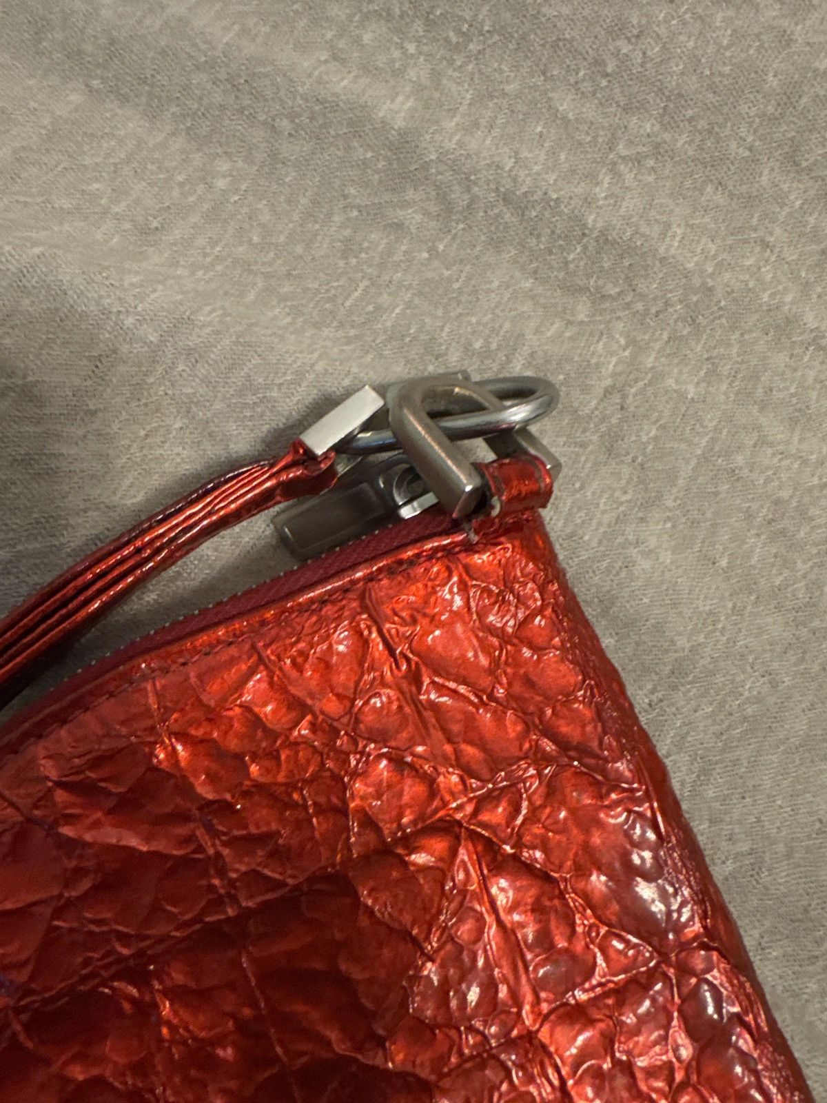 Rick Owens Rick Owens Cherry Red Neck Wallet Bag Pouch + Keychain Lot Size ONE SIZE - 7 Thumbnail