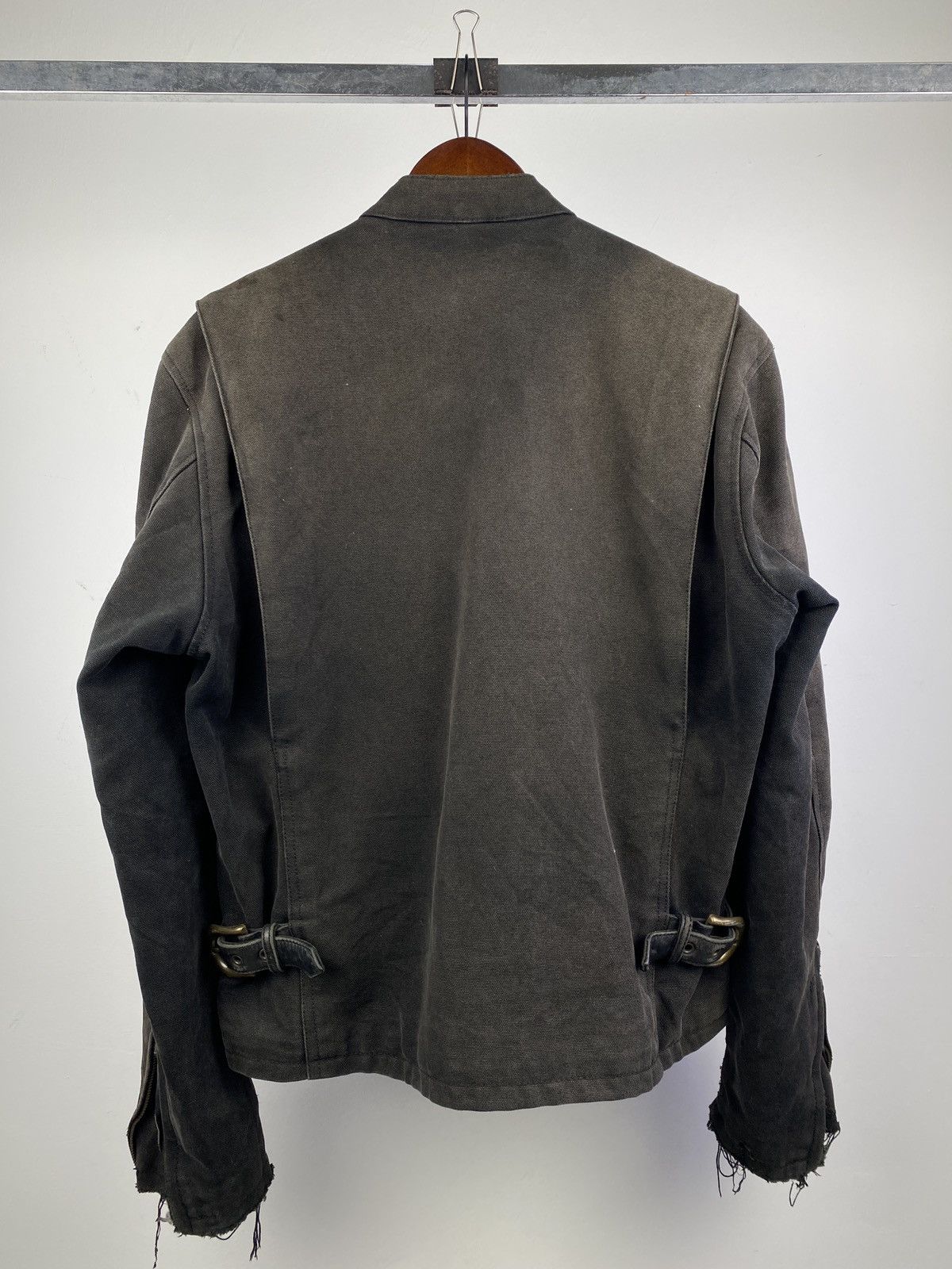 Kadoya Kadoya Sunfaded Distressed Cotton Biker Jacket Size US L / EU 52-54 / 3 - 2 Thumbnail