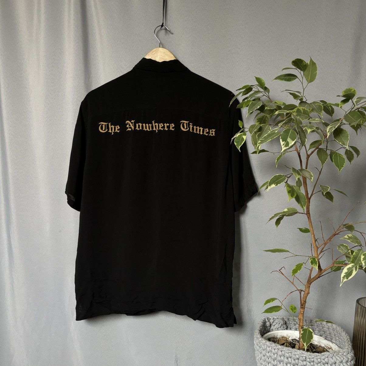 Allsaints Allsaints shirt viscose black rare small streetwear big logo Size US S / EU 44-46 / 1 - 3 Thumbnail