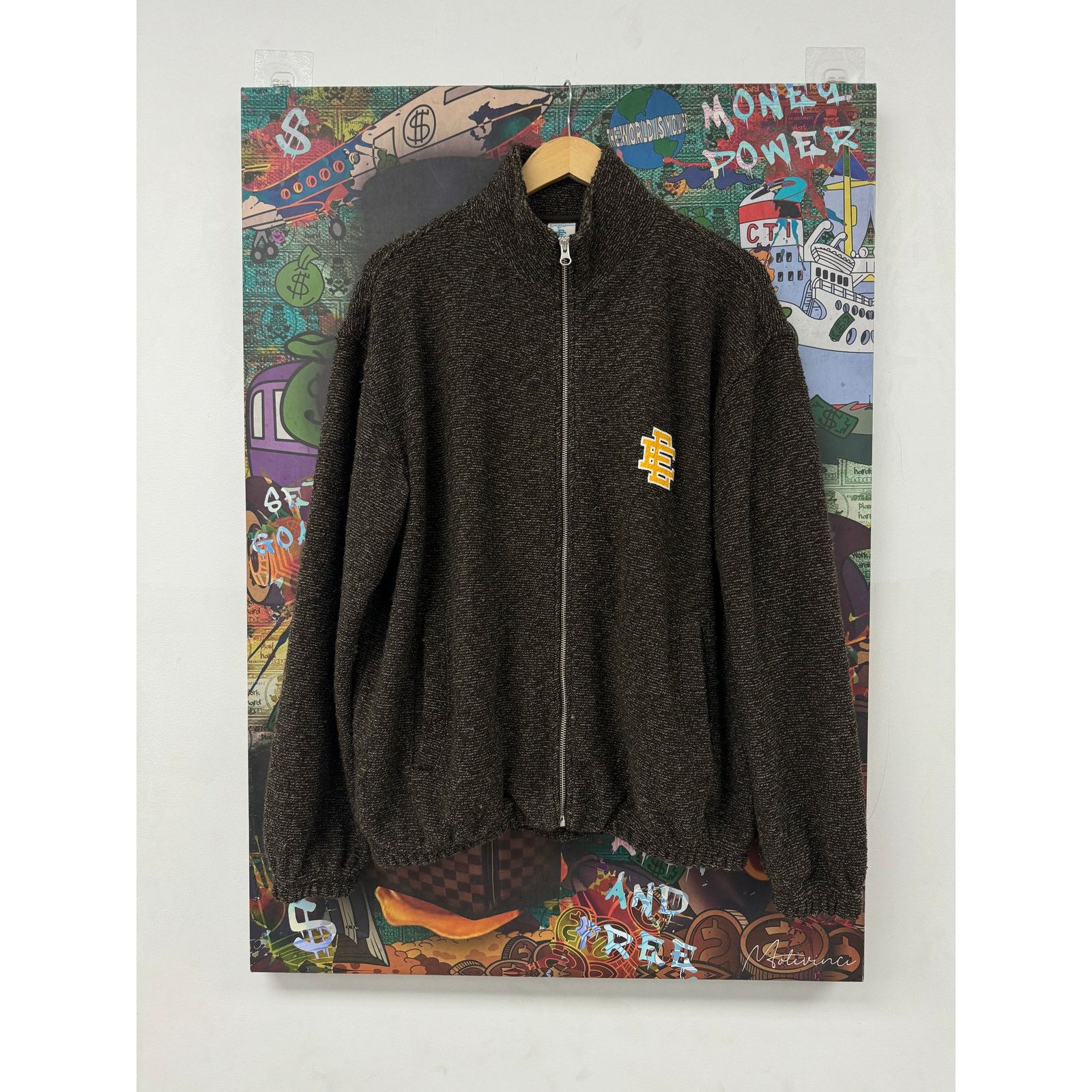 Eric Emanuel EE Boucle Zip Up Brown Yellow Used Medium Size US M / EU 48-50 / 2 - 1 Thumbnail