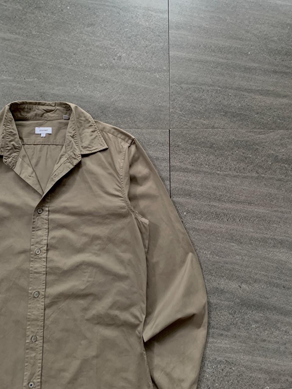 Jil Sander FREE TAX! Treated Thick Cotton Shirt Size US M / EU 48-50 / 2 - 2 Thumbnail